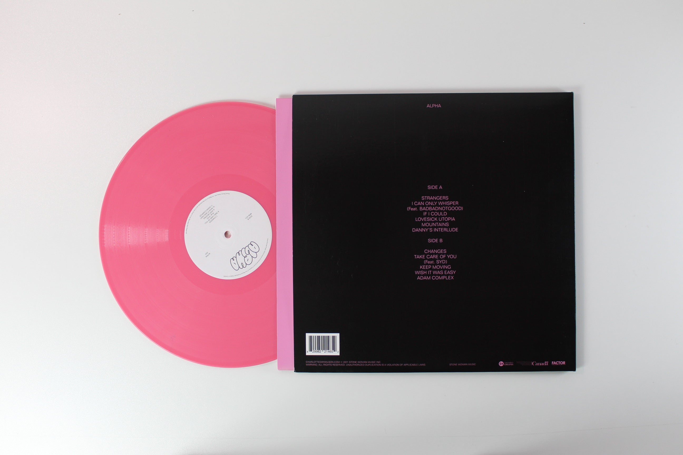 Charlotte Day Wilson - Alpha on Stone Woman Music Pink Vinyl