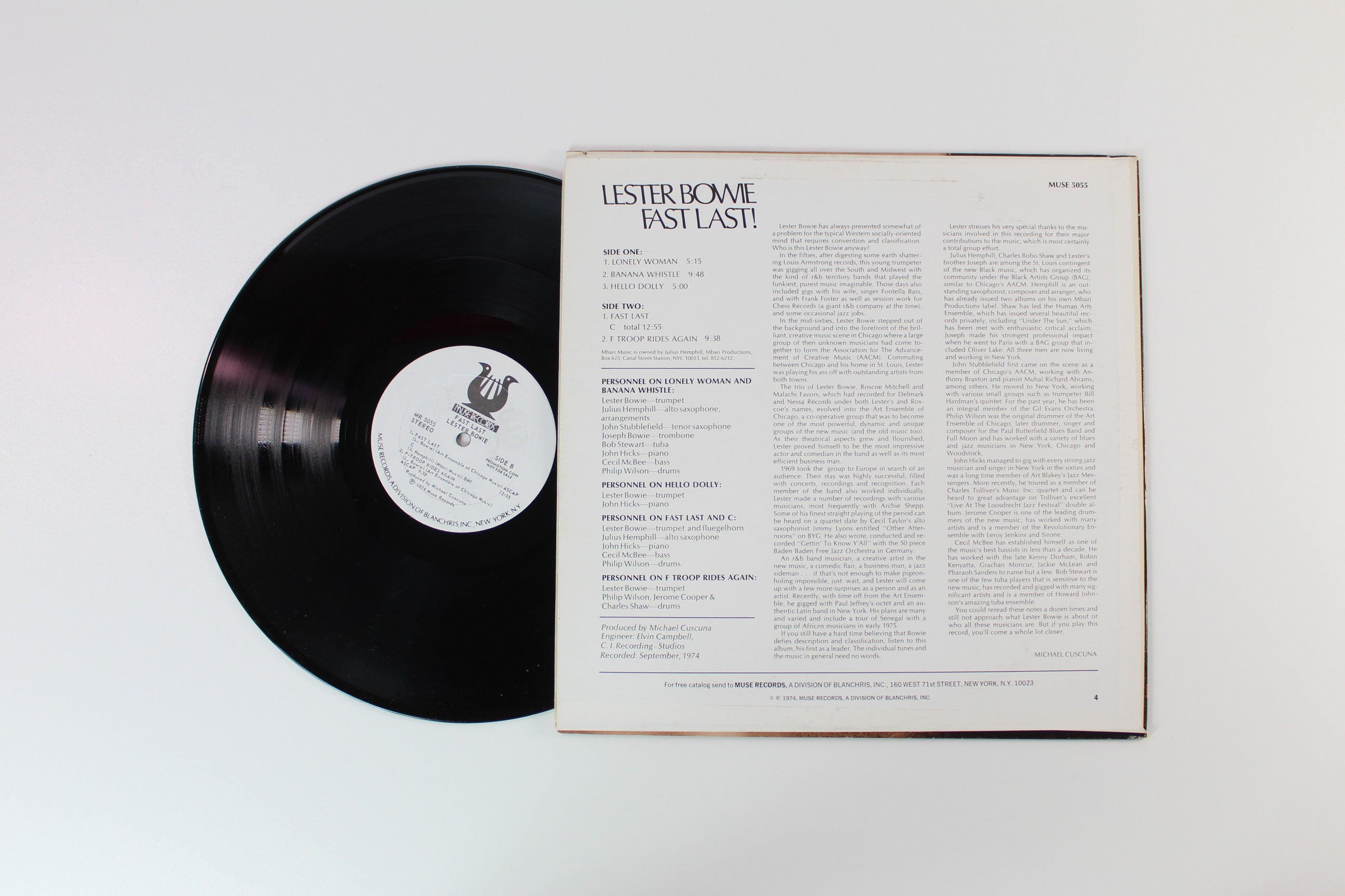 Lester Bowie - Fast Last! on Muse Records - Promo