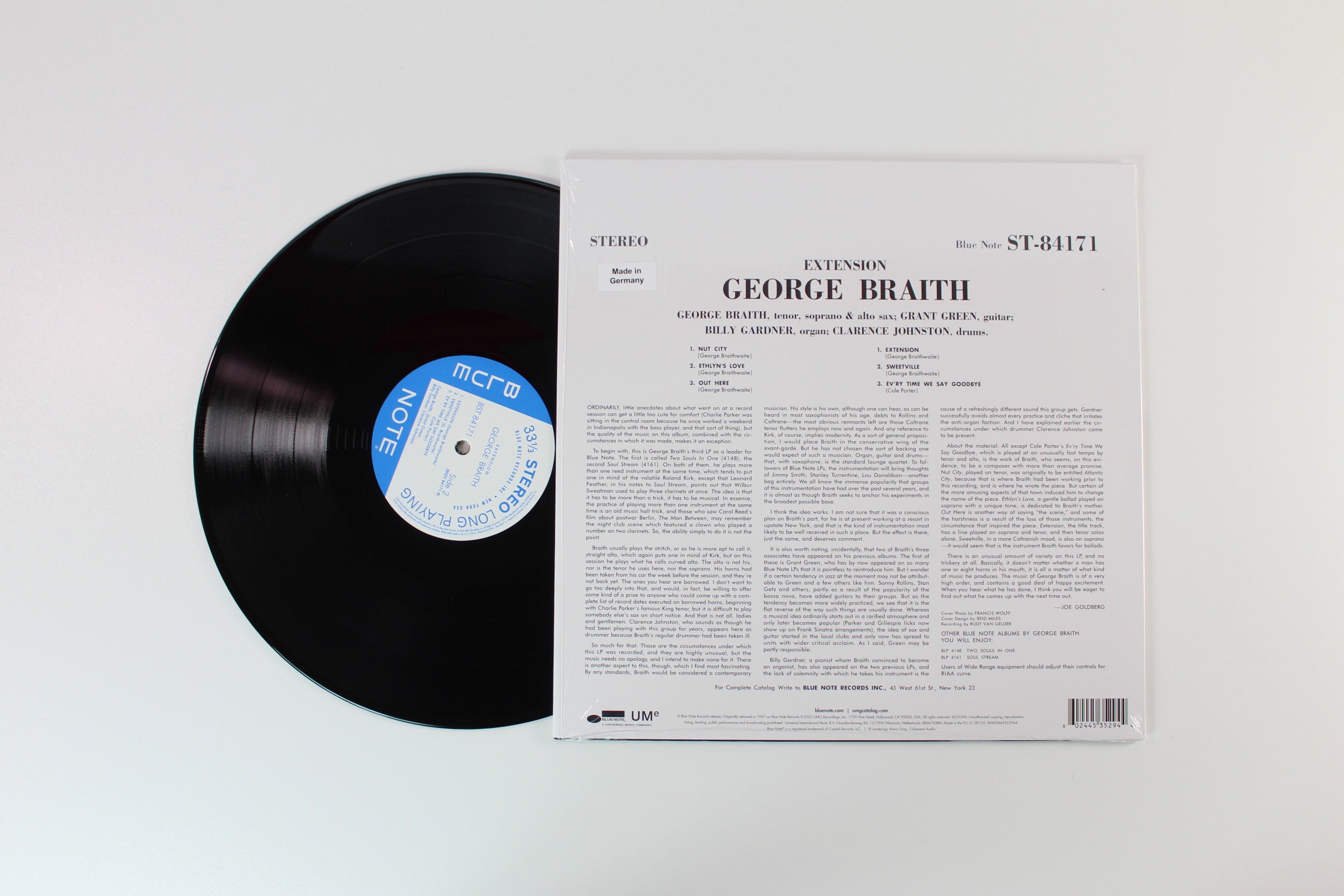 George Braith - Extension on Blue Note Classic Vinyl Series