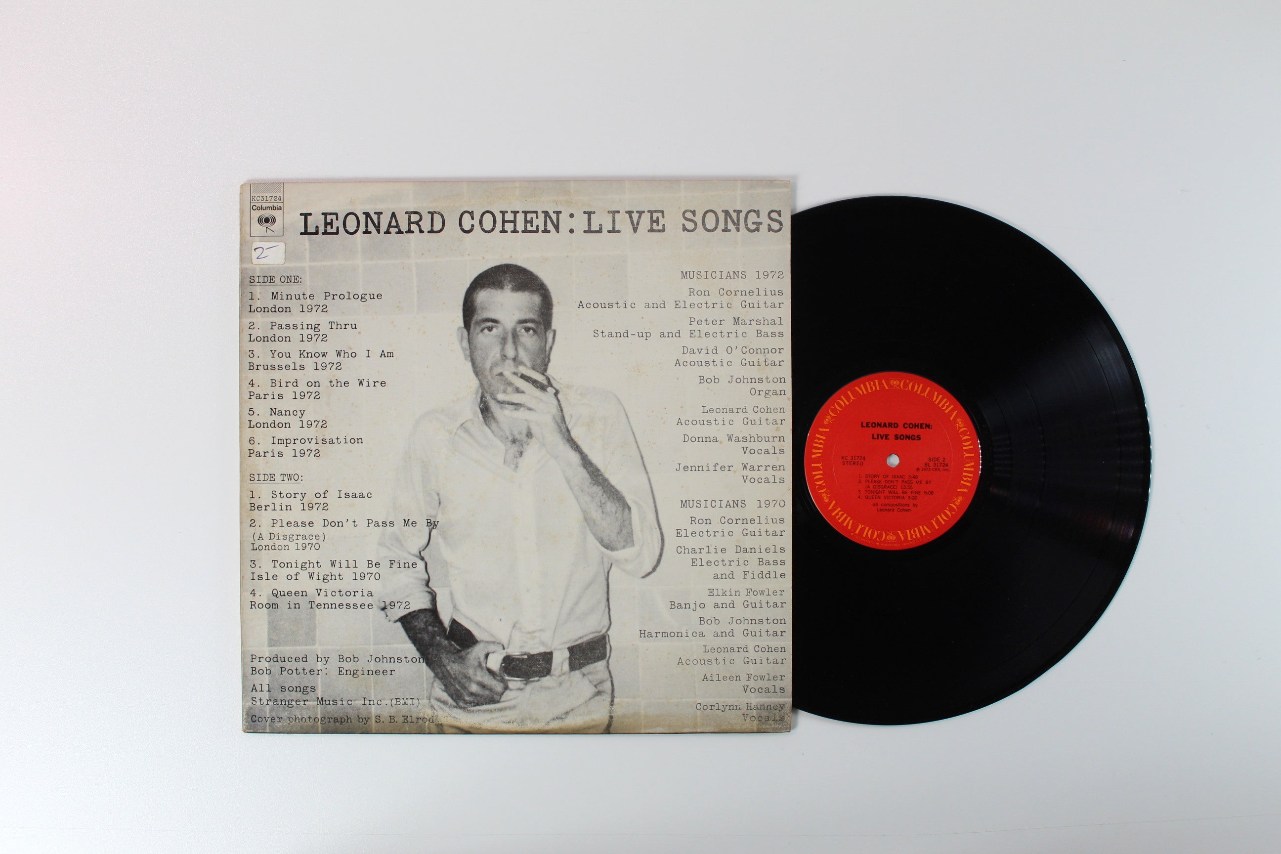Leonard Cohen - Live Songs on Columbia