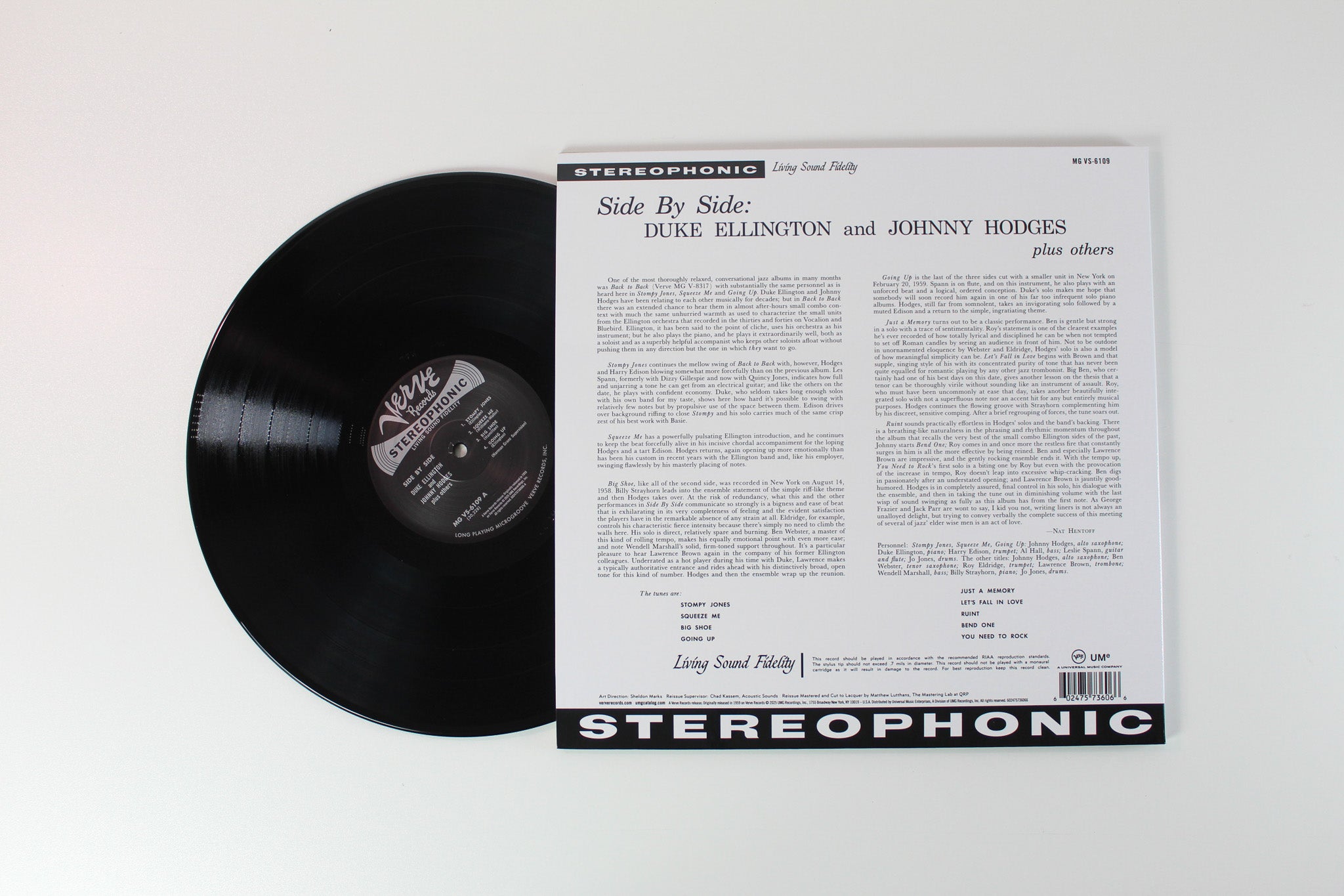 Duke Ellington & Johnny Hodges - Side By Side on Verve Acoustic Sound Series Reissue