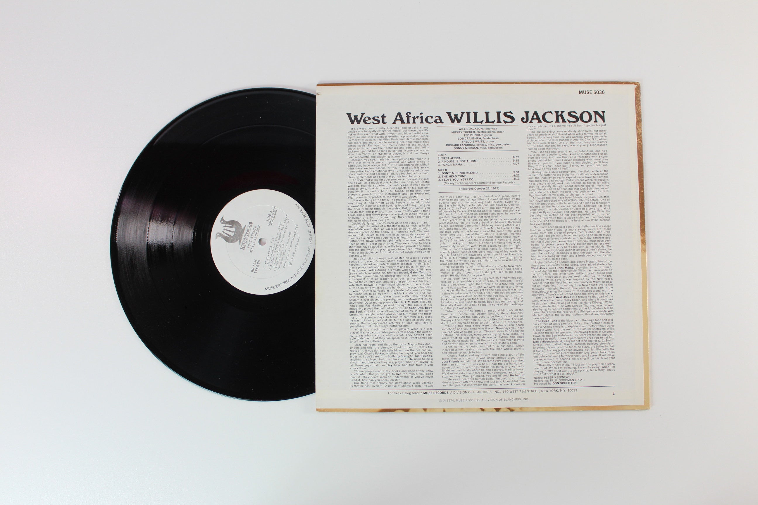 Willis Jackson - West Africa on Muse Records - Promo
