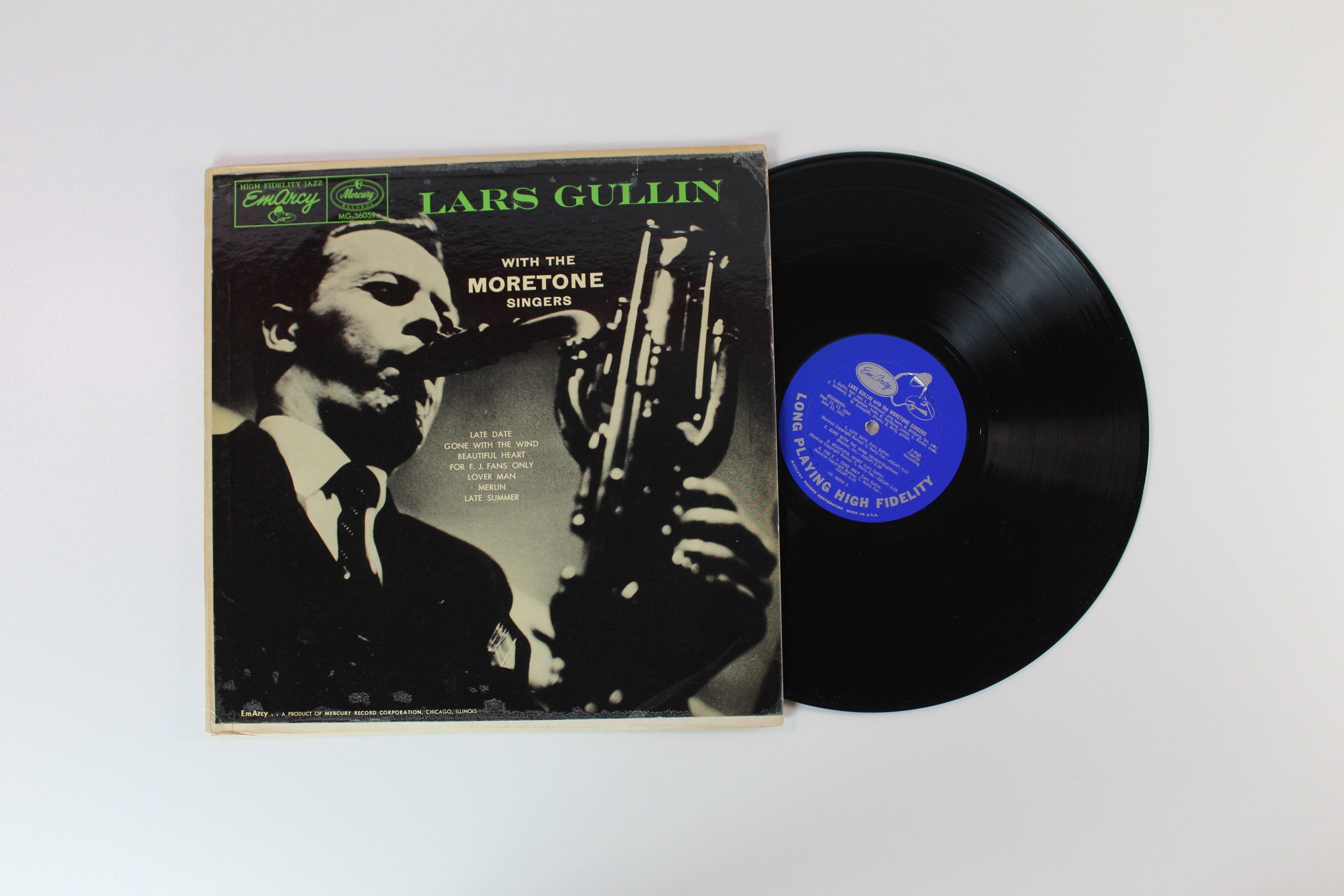 Lars Gullin - Lars Gullin With The Moretone Singers on EmArcy - Mono