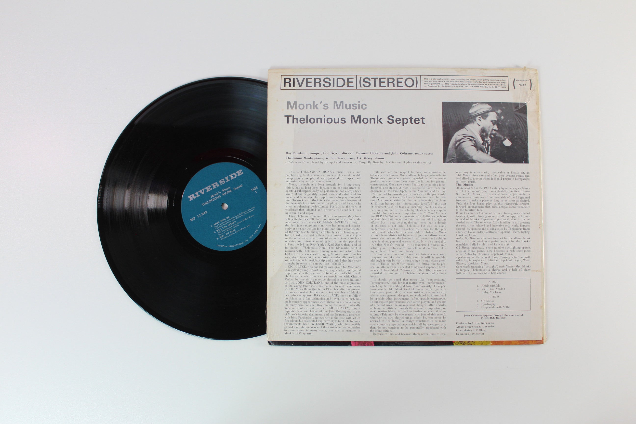 Thelonious Monk Septet - Monk's Music on Riverside Records - Stereo