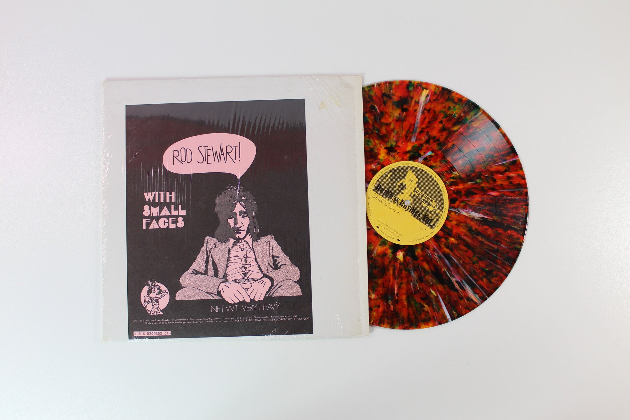 Rod Stewart - Net Wt. Very Heavy Unofficial Multi Colored Splatter Vinyl
