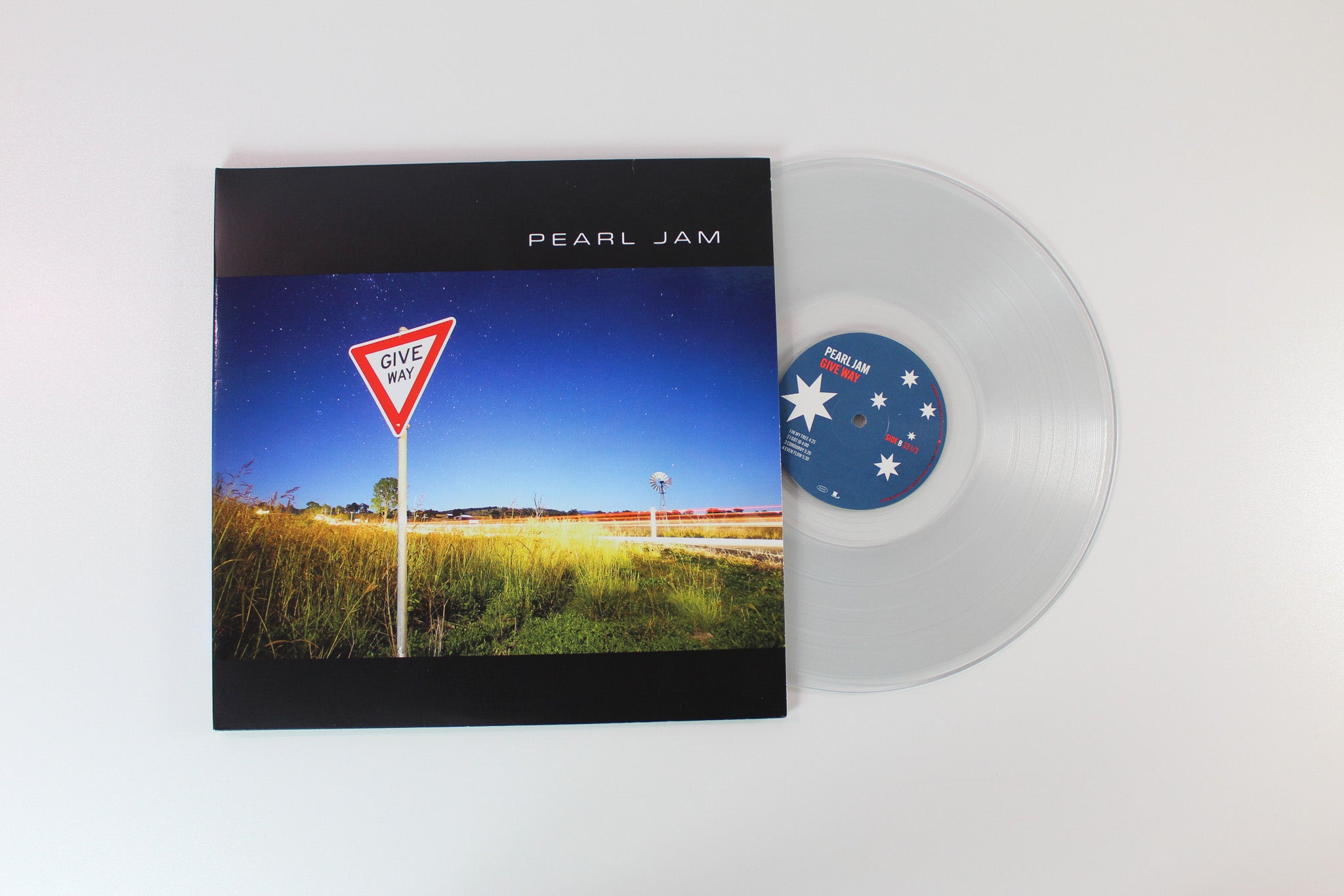 Pearl Jam - Give Way on Epic Legacy Ltd Clear Vinyl Ten Club