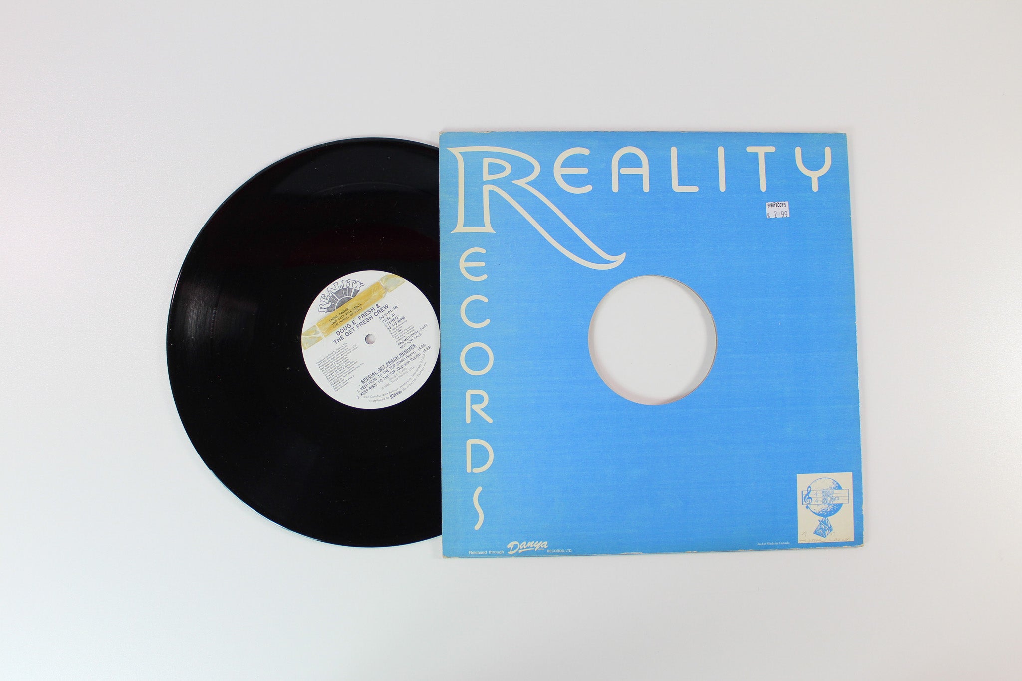 Doug E. Fresh And The Get Fresh Crew - Keep Risin' To The Top (Special Get Fresh Remixes) on Reality Promo 12" Single
