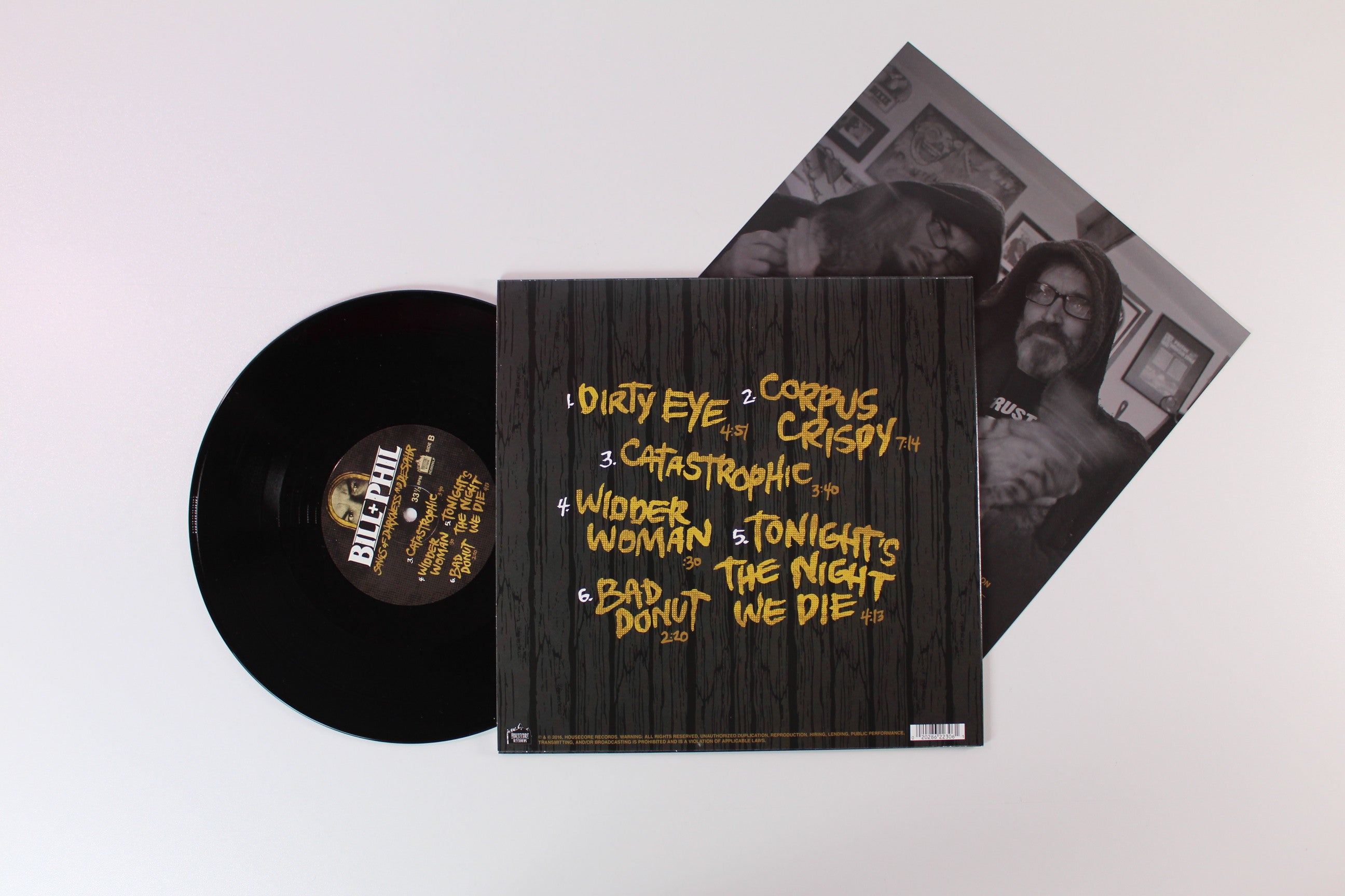 Bill+Phil - Songs Of Darkness And Despair on Housecore Records - 10" EP