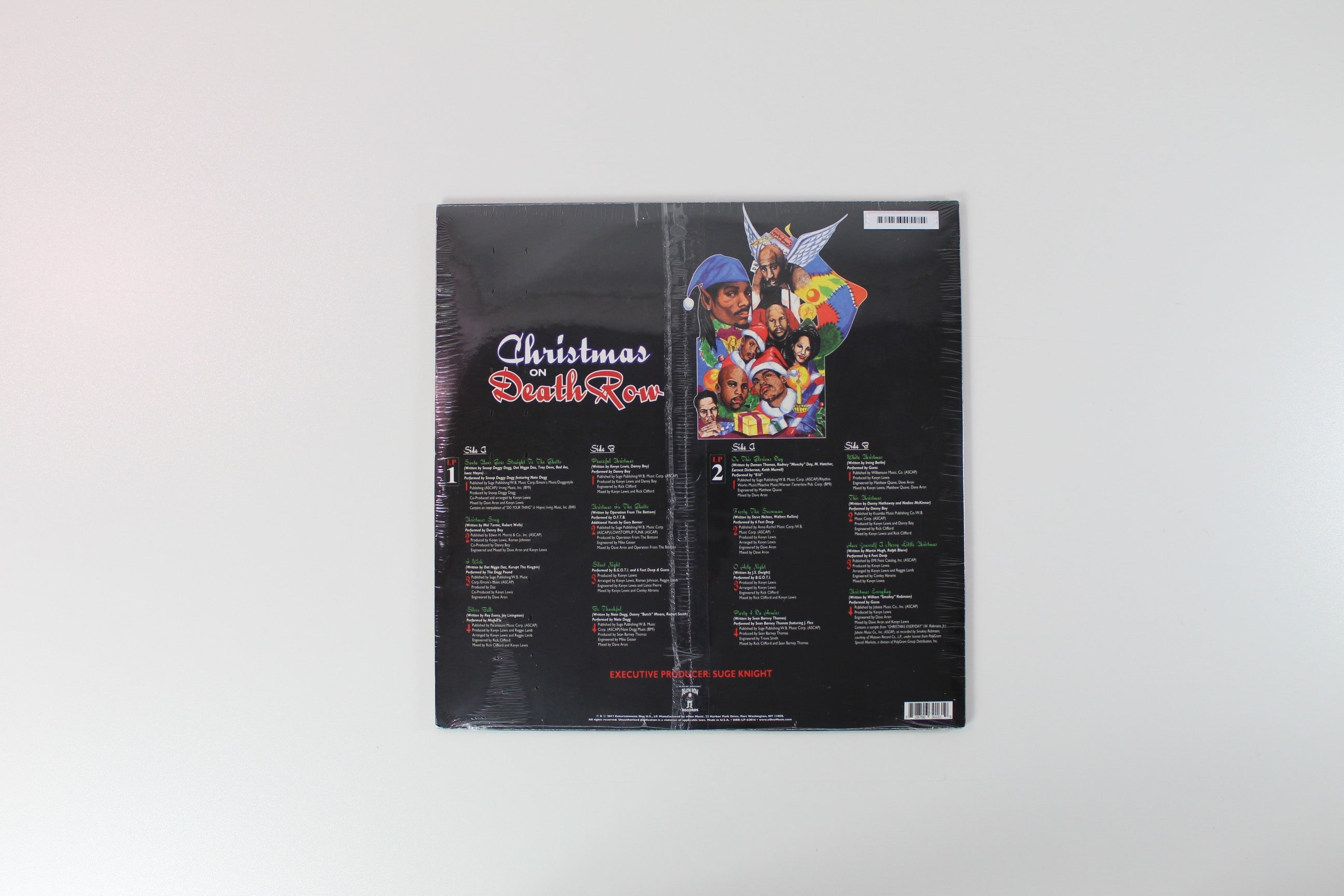 Various - Christmas On Death Row on Death Row Records RSD BF 2017 Ltd Red Vinyl Reissue Sealed