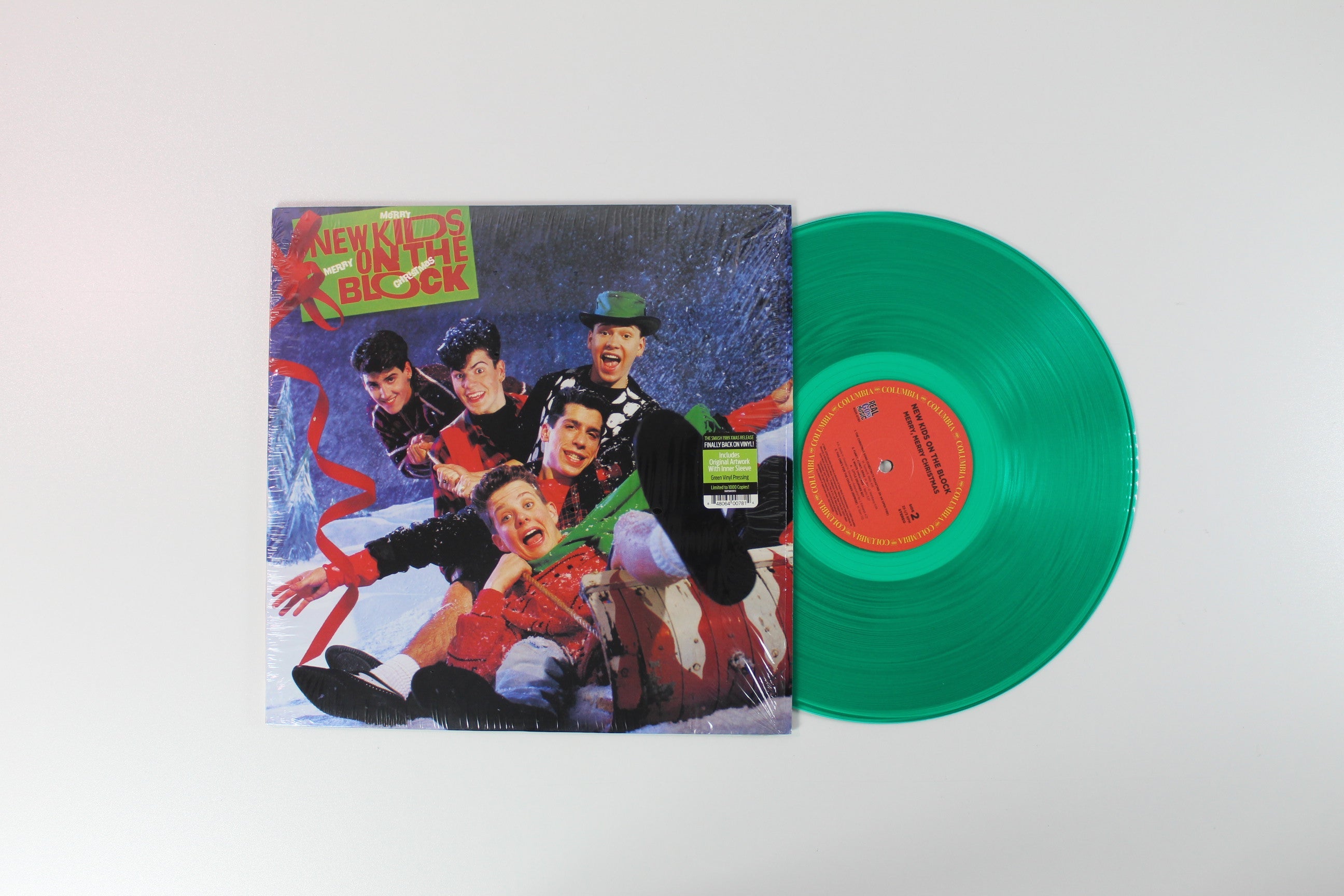 New Kids On The Block - Merry Merry Christmas on Columbia Real Gone Music Ltd Green Vinyl Reissue