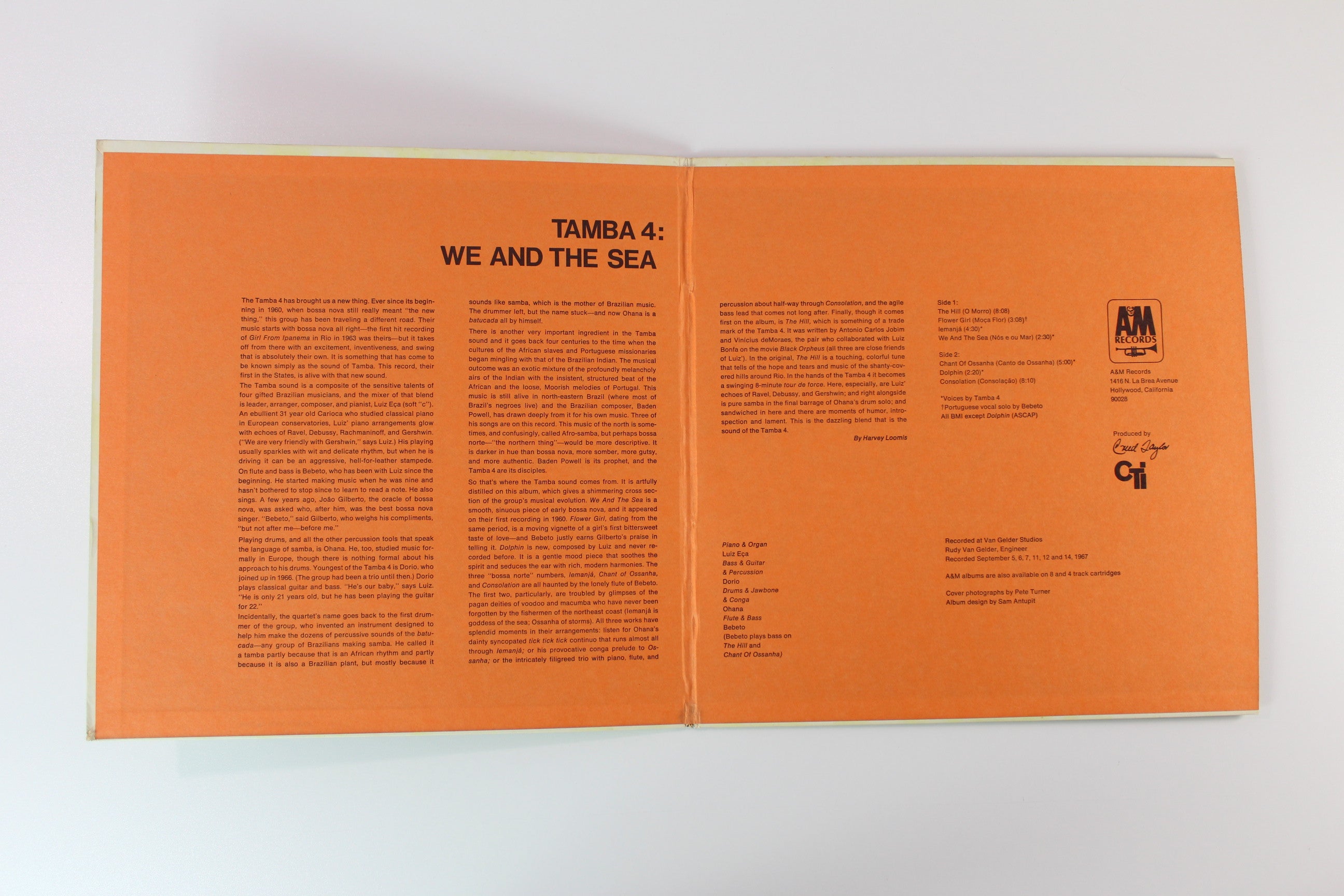 Tamba 4 - We And The Sea on A&M Records / CTI
