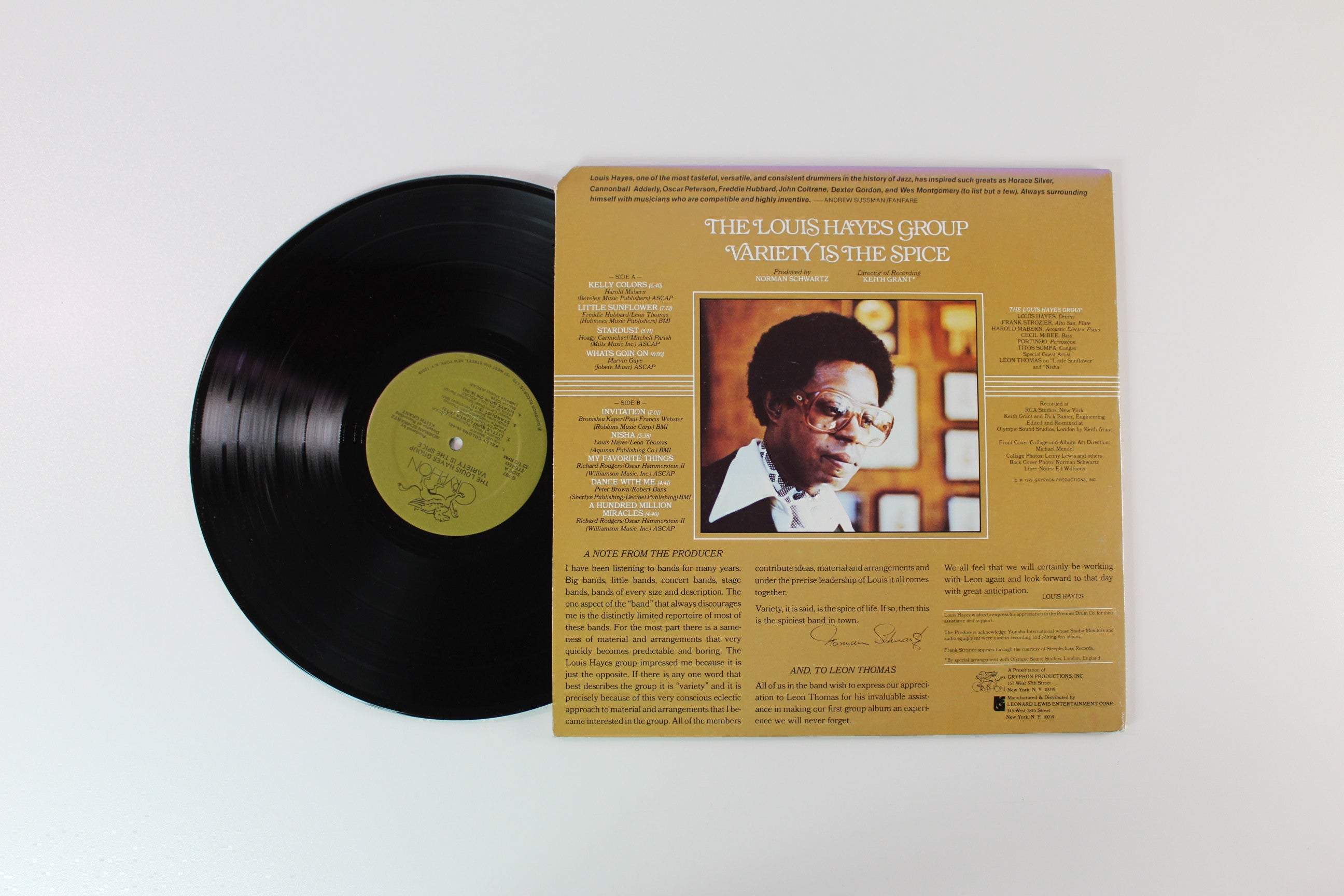 The Louis Hayes Group - Variety Is The Spice on Gryphon