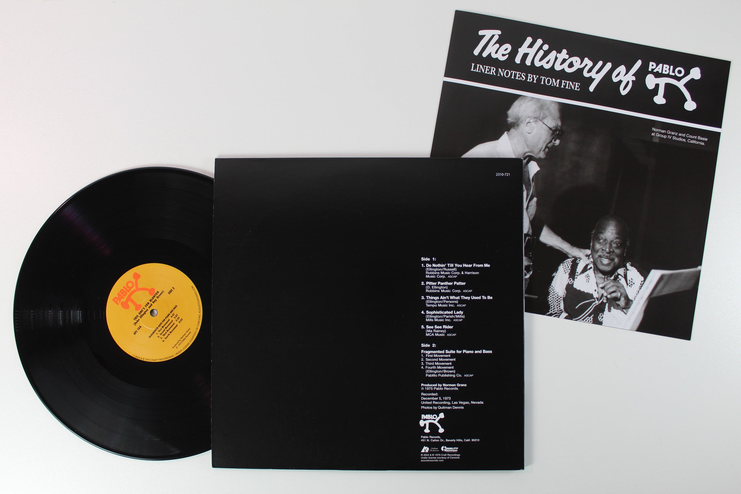 Duke Ellington, Ray Brown - This One's For Blanton on Analogue Productions Pablo Series Reissue