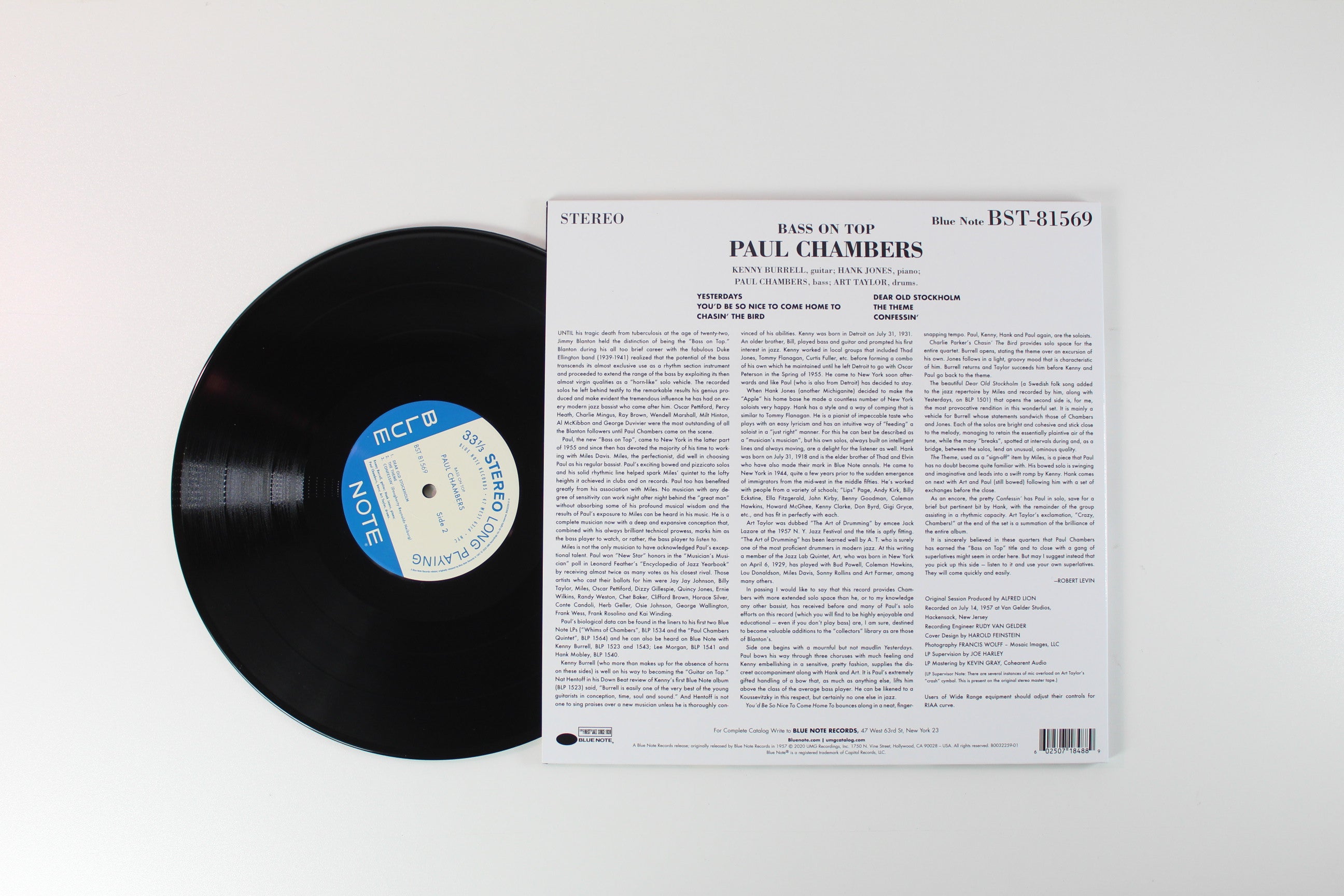 Paul Chambers Quartet - Bass On Top on Blue Note Tone Poet Series Reissue