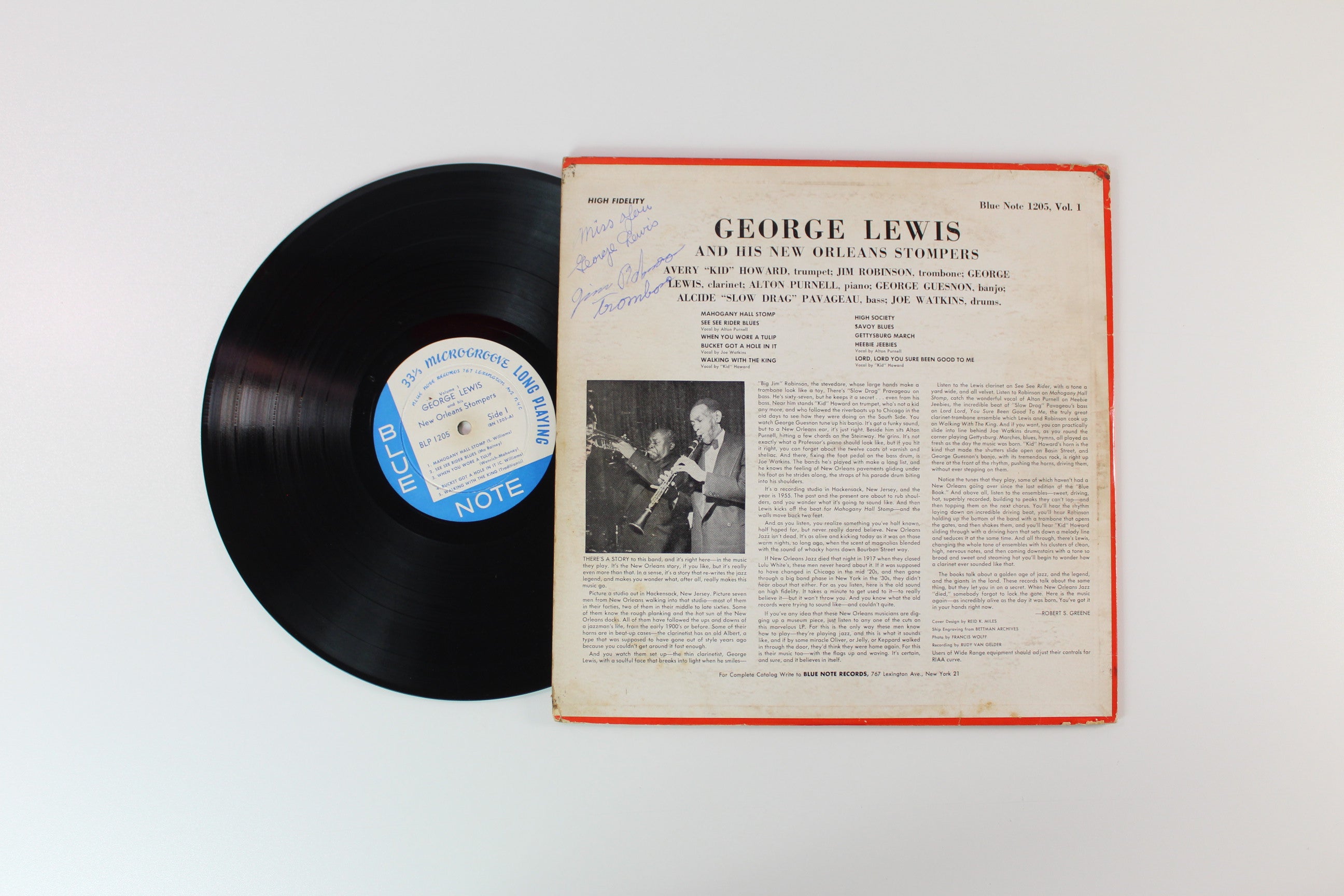 George Lewis And His New Orleans Stompers - George Lewis And His New Orleans Stompers (Volume 1) on Blue Note - Lexington