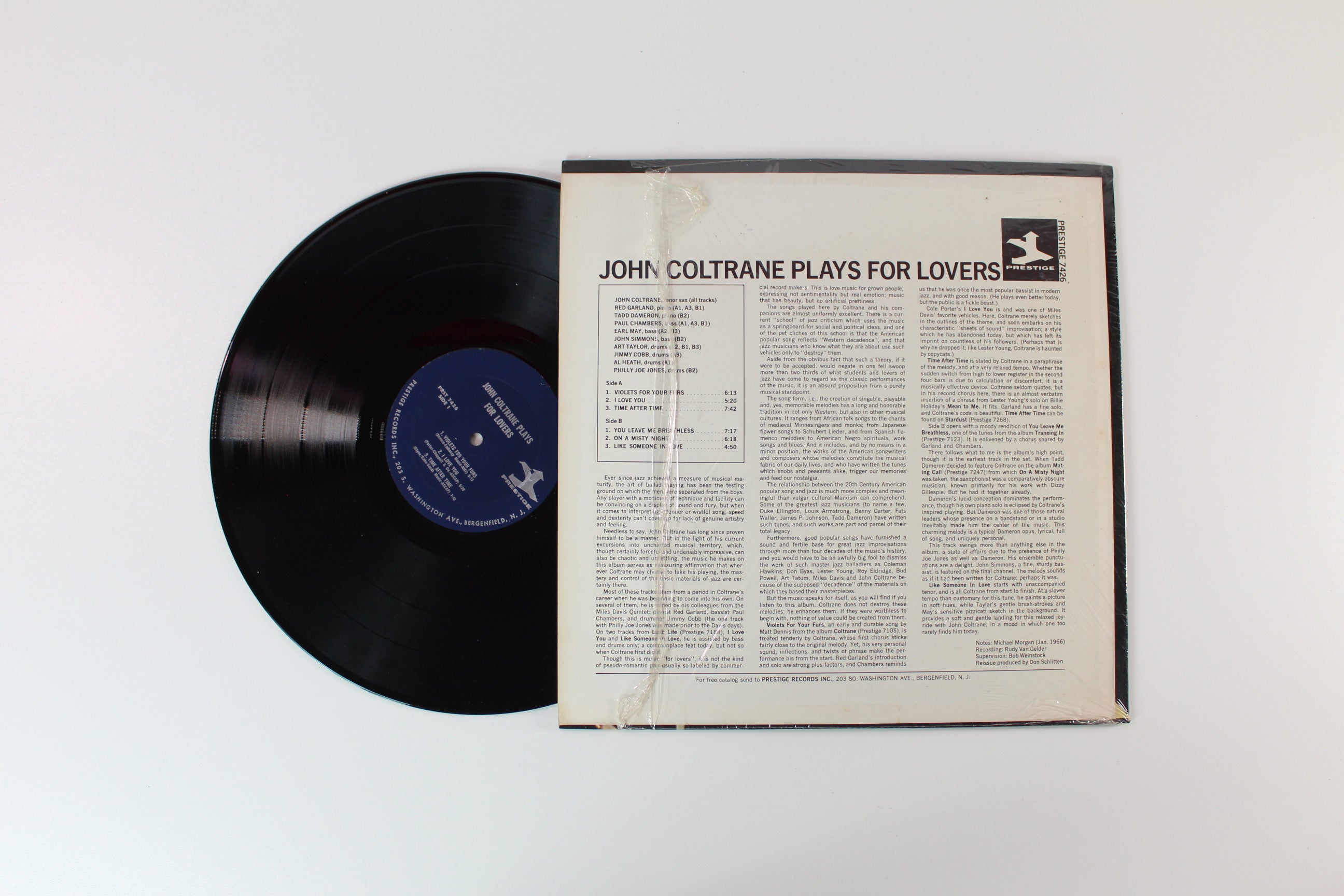 John Coltrane - John Coltrane Plays For Lovers on Prestige - Stereo