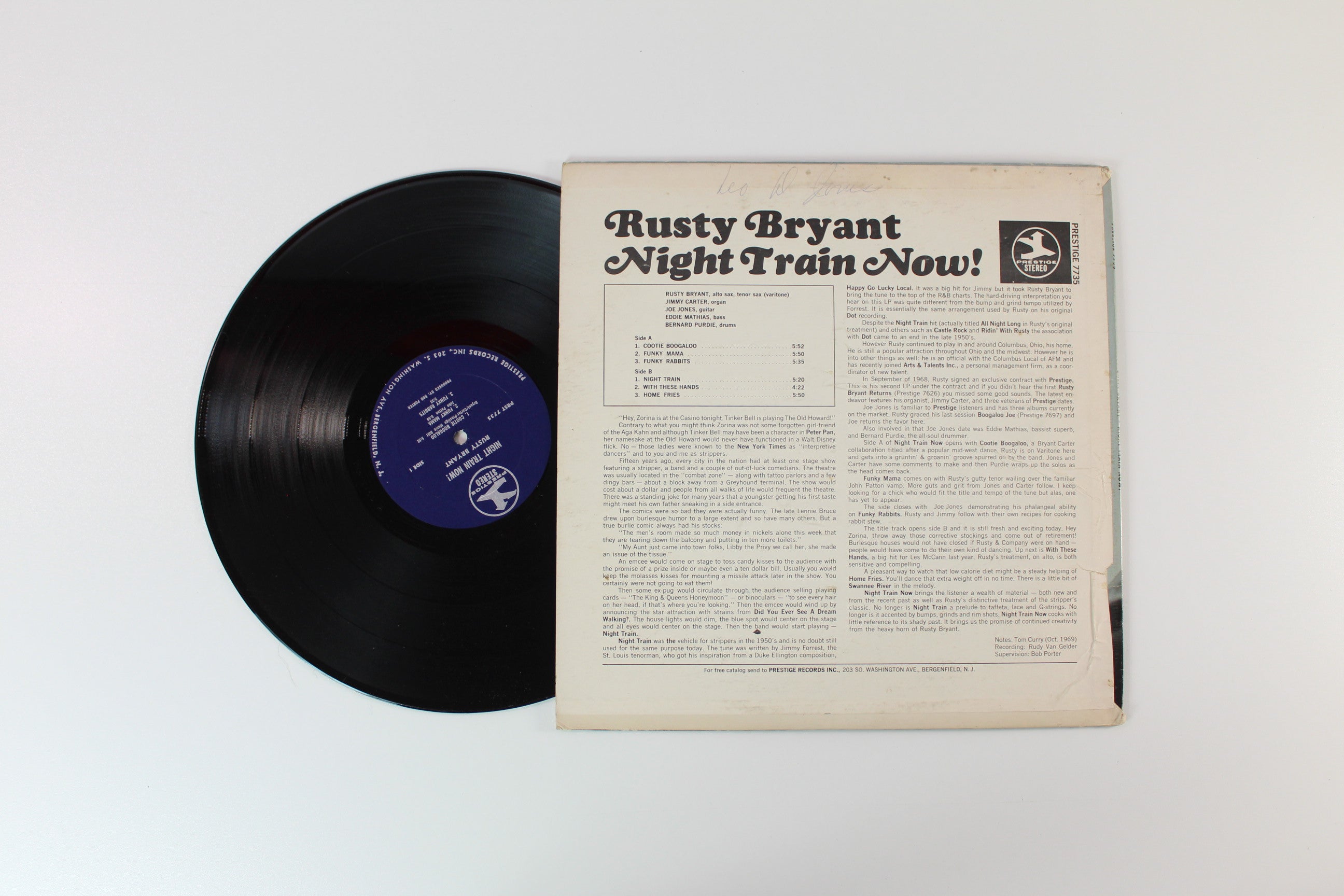 Rusty Bryant - Night Train Now! on Prestige