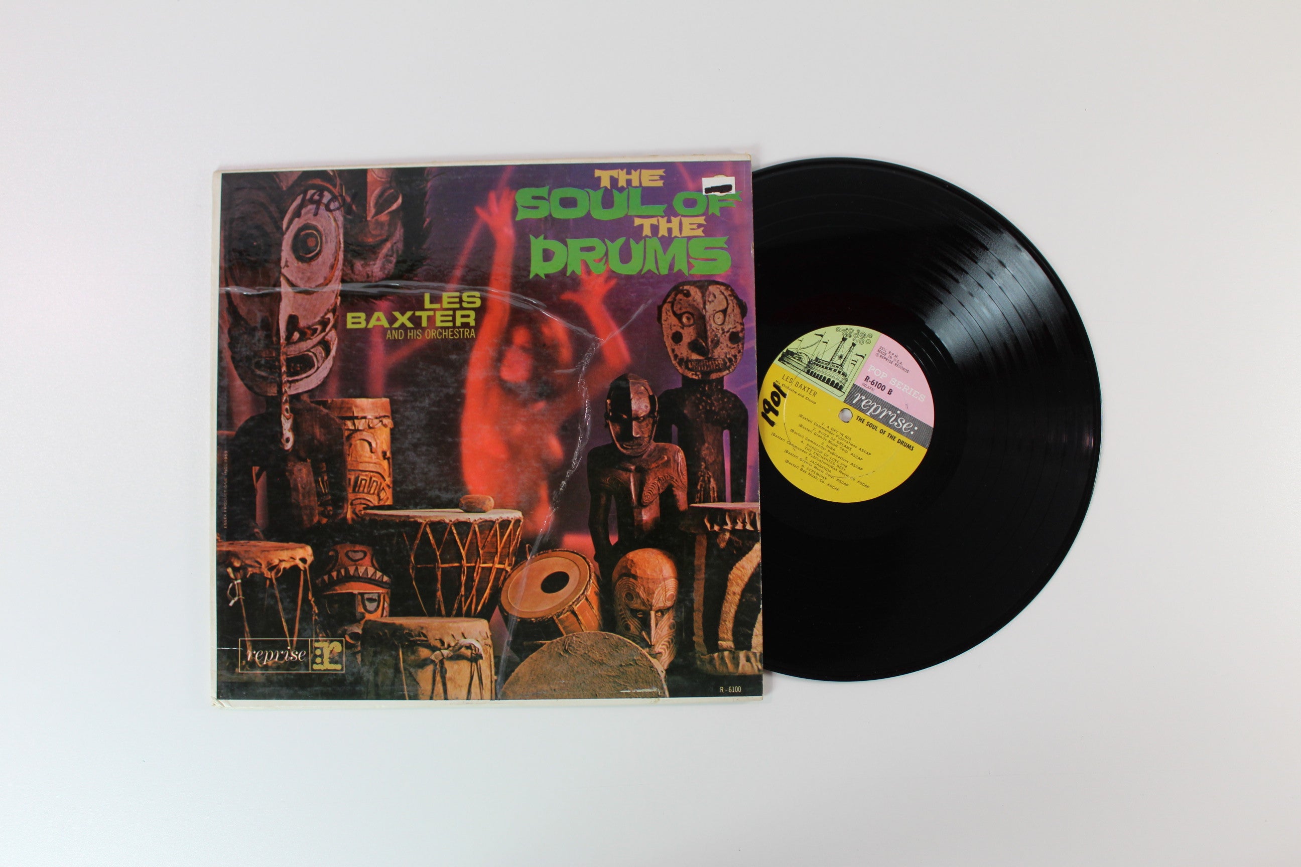 Les Baxter & His Orchestra - The Soul Of The Drums on Reprise Records Mono