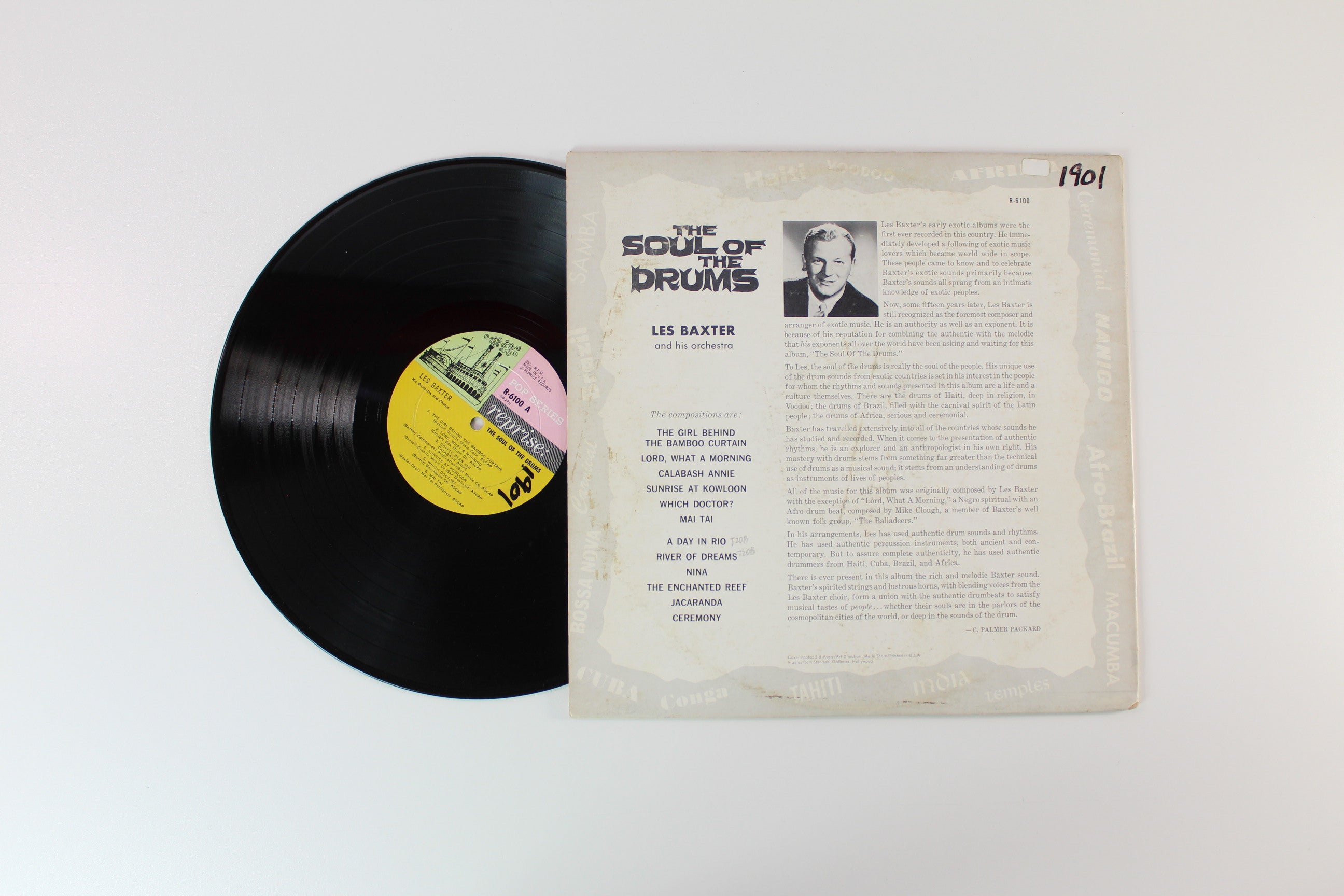 Les Baxter & His Orchestra - The Soul Of The Drums on Reprise Records Mono