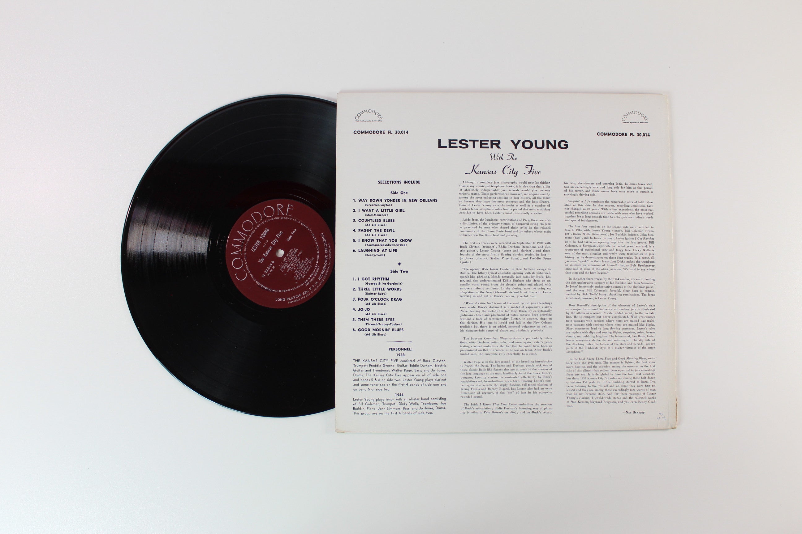 Lester Young - Lester Young With The Kansas City Five on Commodore