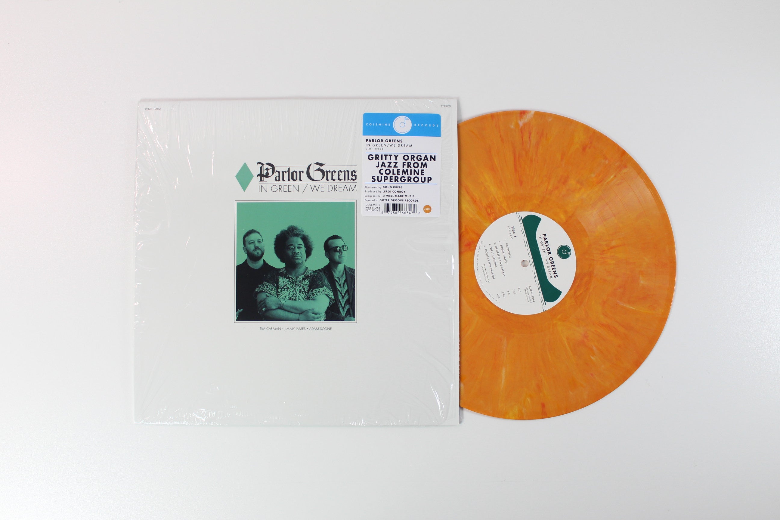 Parlor Greens - In Green / We Dream on Colemine Records Ltd. Orange Creamsicle