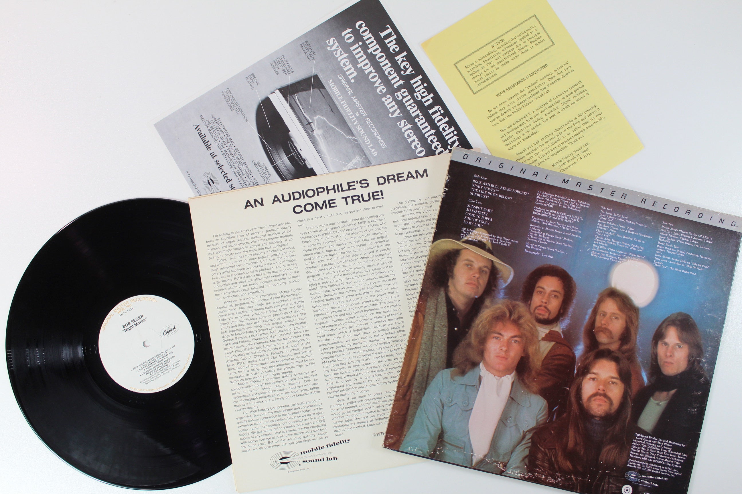 Bob Seger And The Silver Bullet Band - Night Moves on Mobile Fidelity Sound Lab Reissue