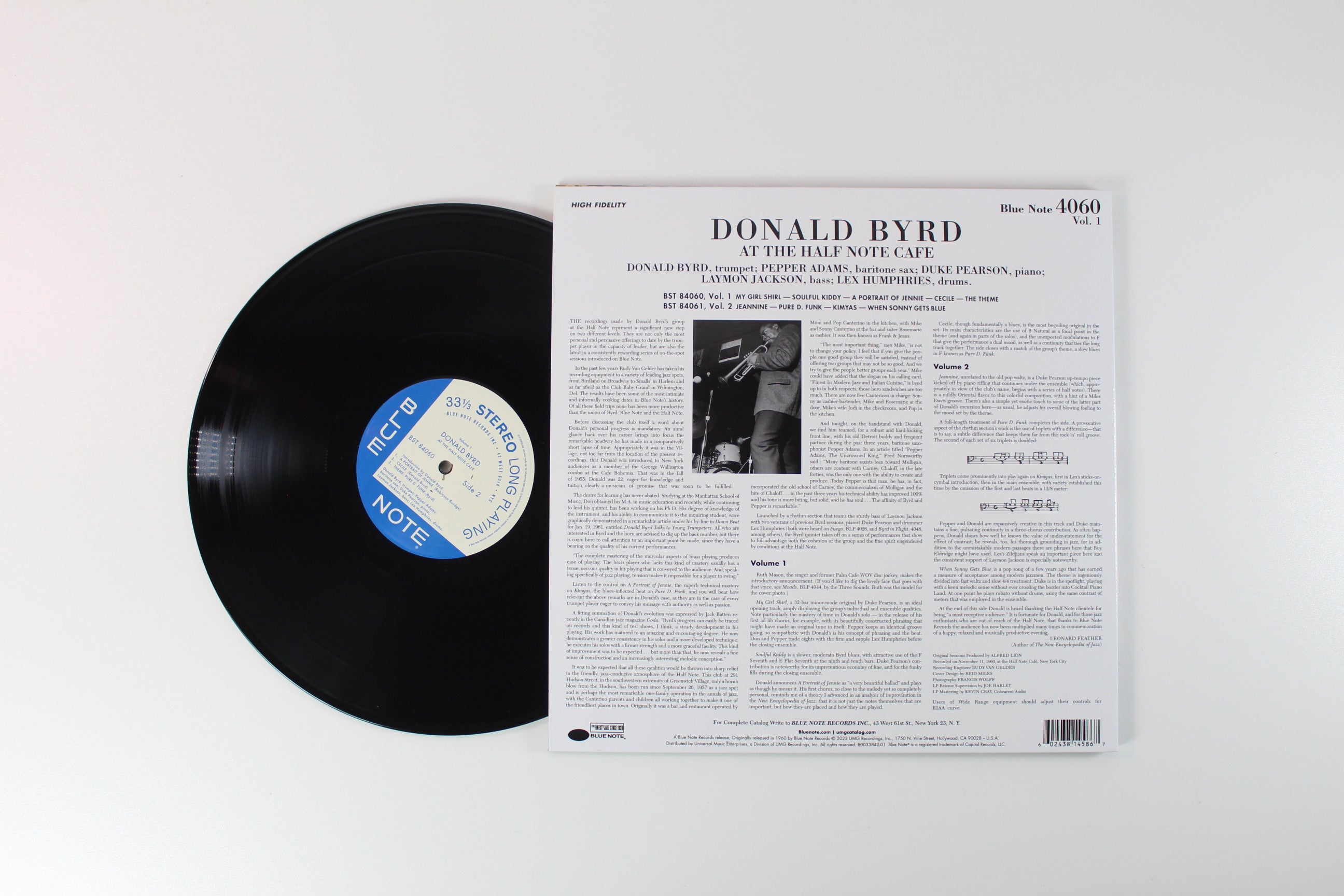 Donald Byrd - At The Half Note Cafe Volume 1 on Blue Note Tone Poet Series