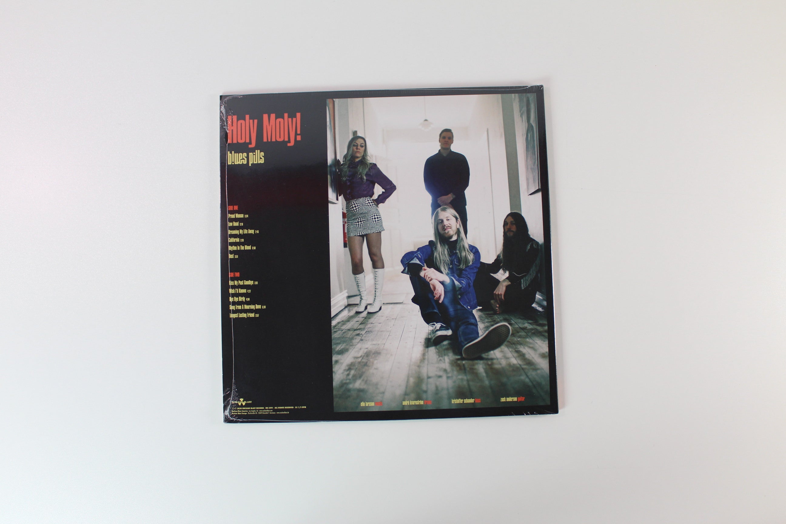 Blues Pills - Holy Moly! on Nuclear Blast - Mustard With Black Splatter Colored Vinyl - Sealed