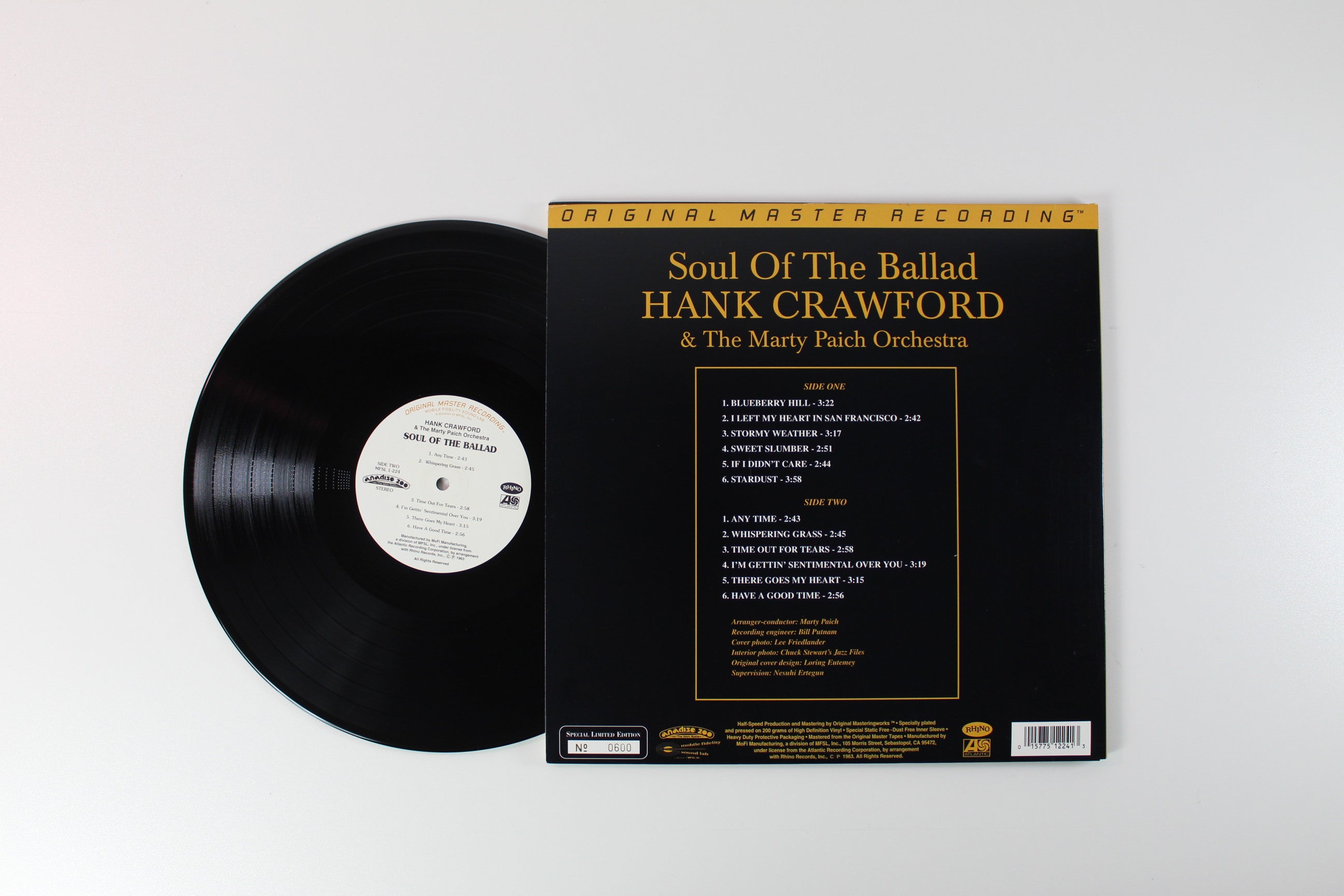 Hank Crawford, Marty Paich Orchestra - Soul Of The Ballad on Mobile Fidelity Sound Lab Numbered Reissue