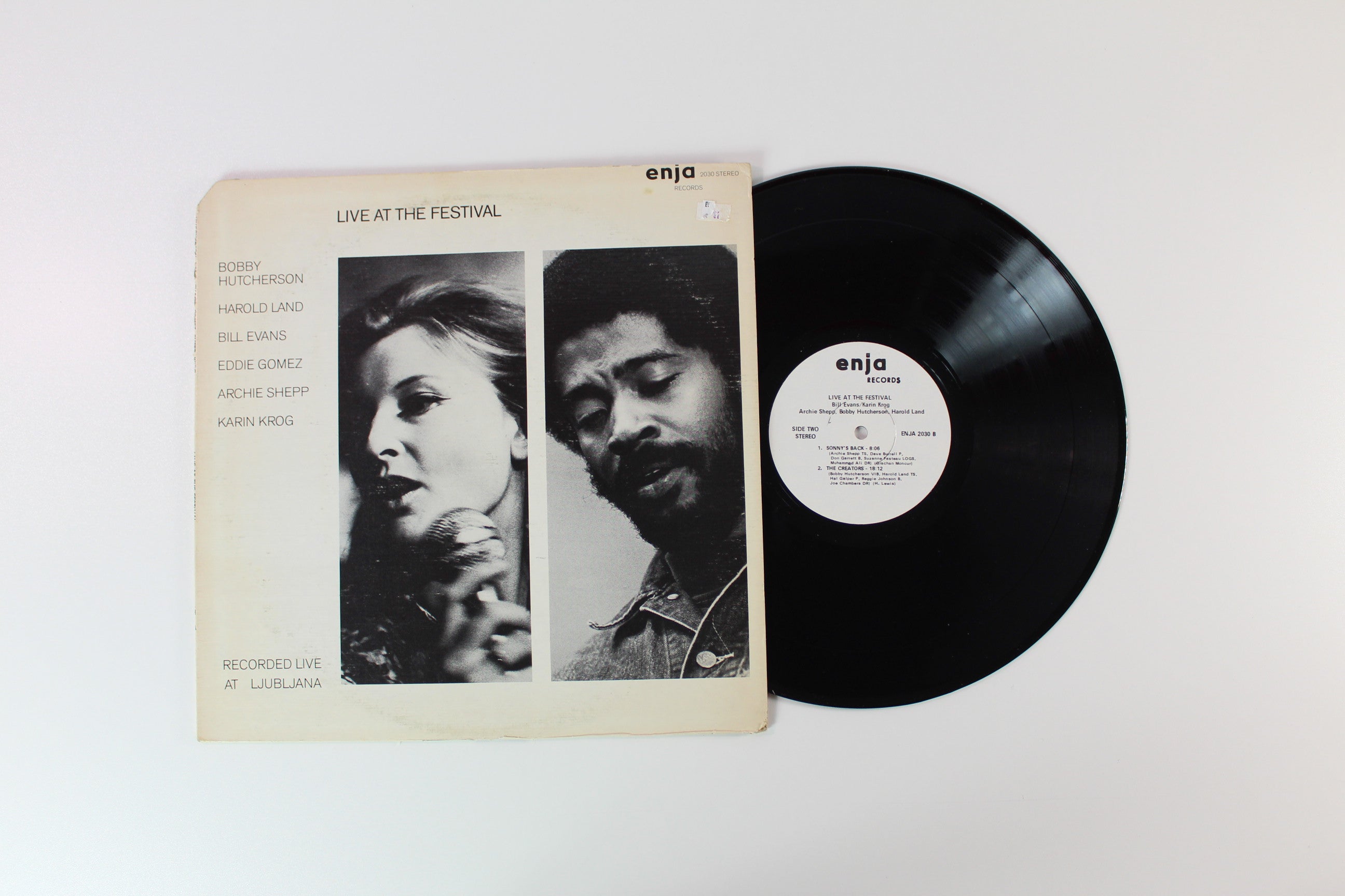 Bobby Hutcherson - Live At The Festival on Enja Records - Promo