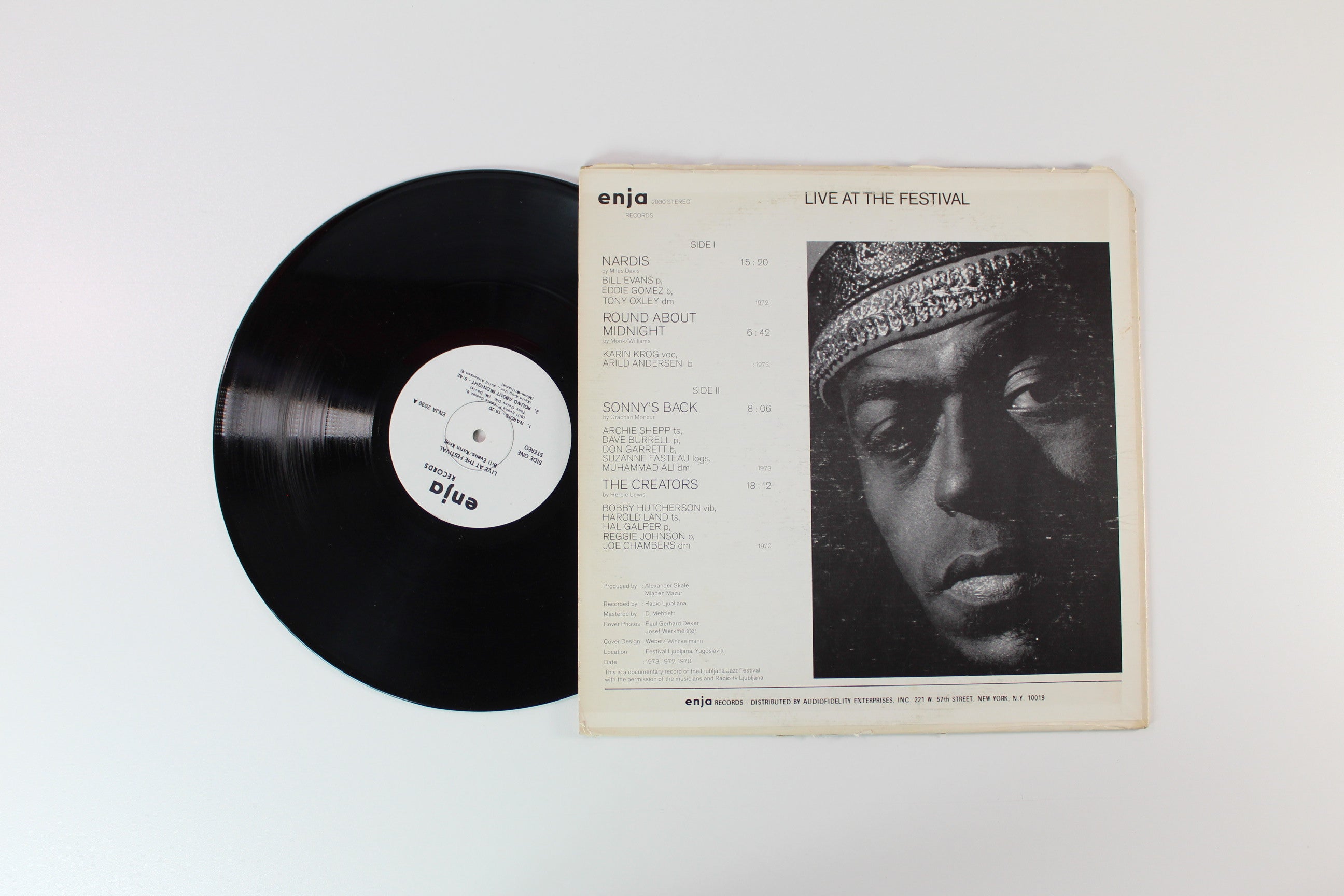 Bobby Hutcherson - Live At The Festival on Enja Records - Promo