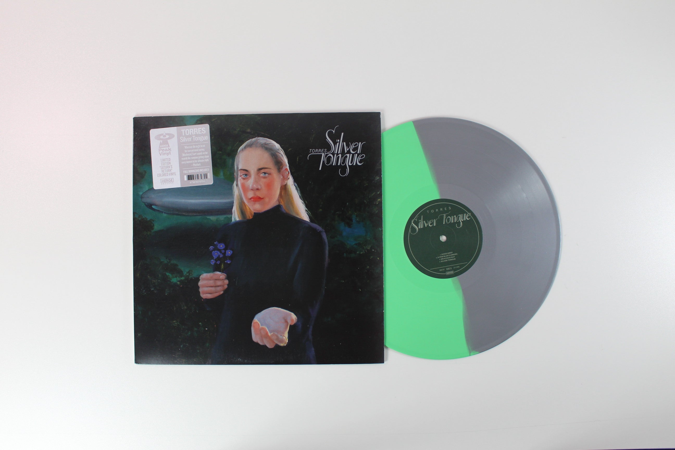 Torres - Silver Tongue on Merge Green / Silver Split