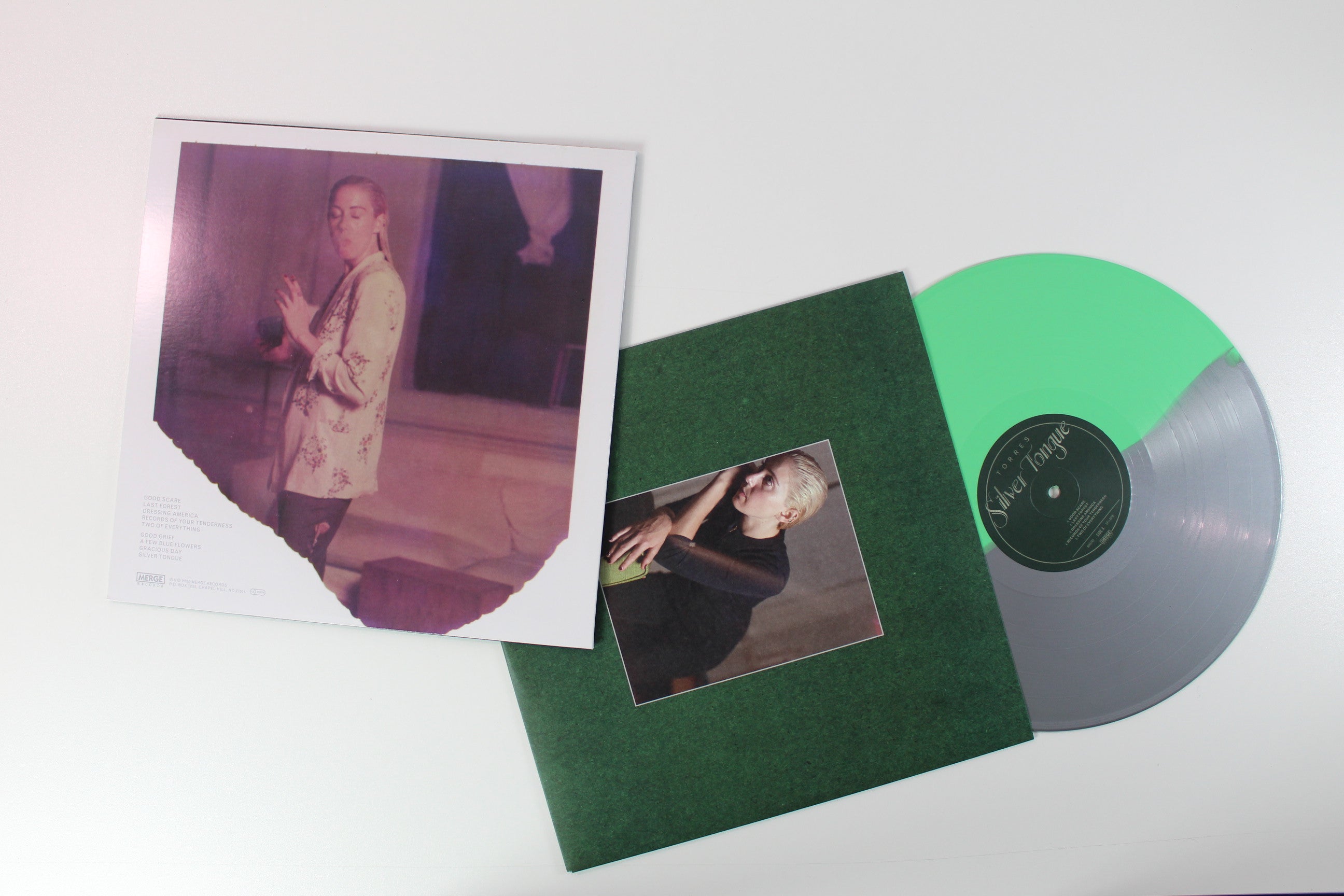 Torres - Silver Tongue on Merge Green / Silver Split