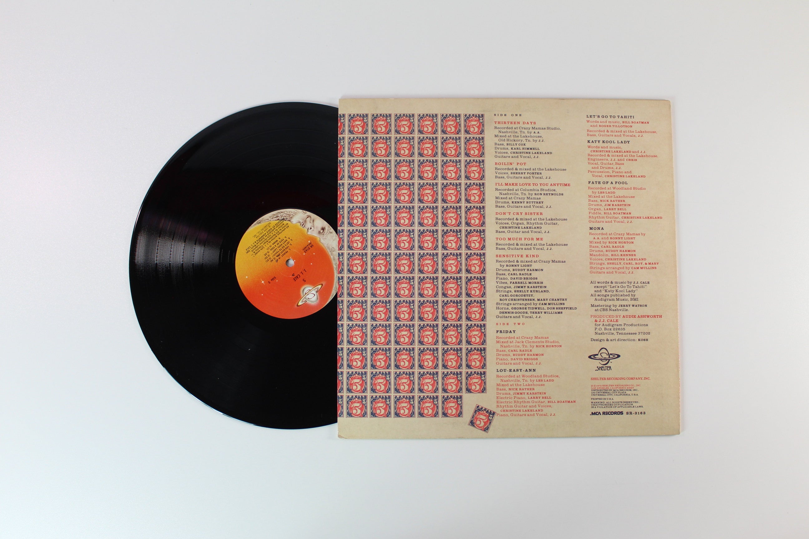 J.J. Cale - 5 on Shelter Records