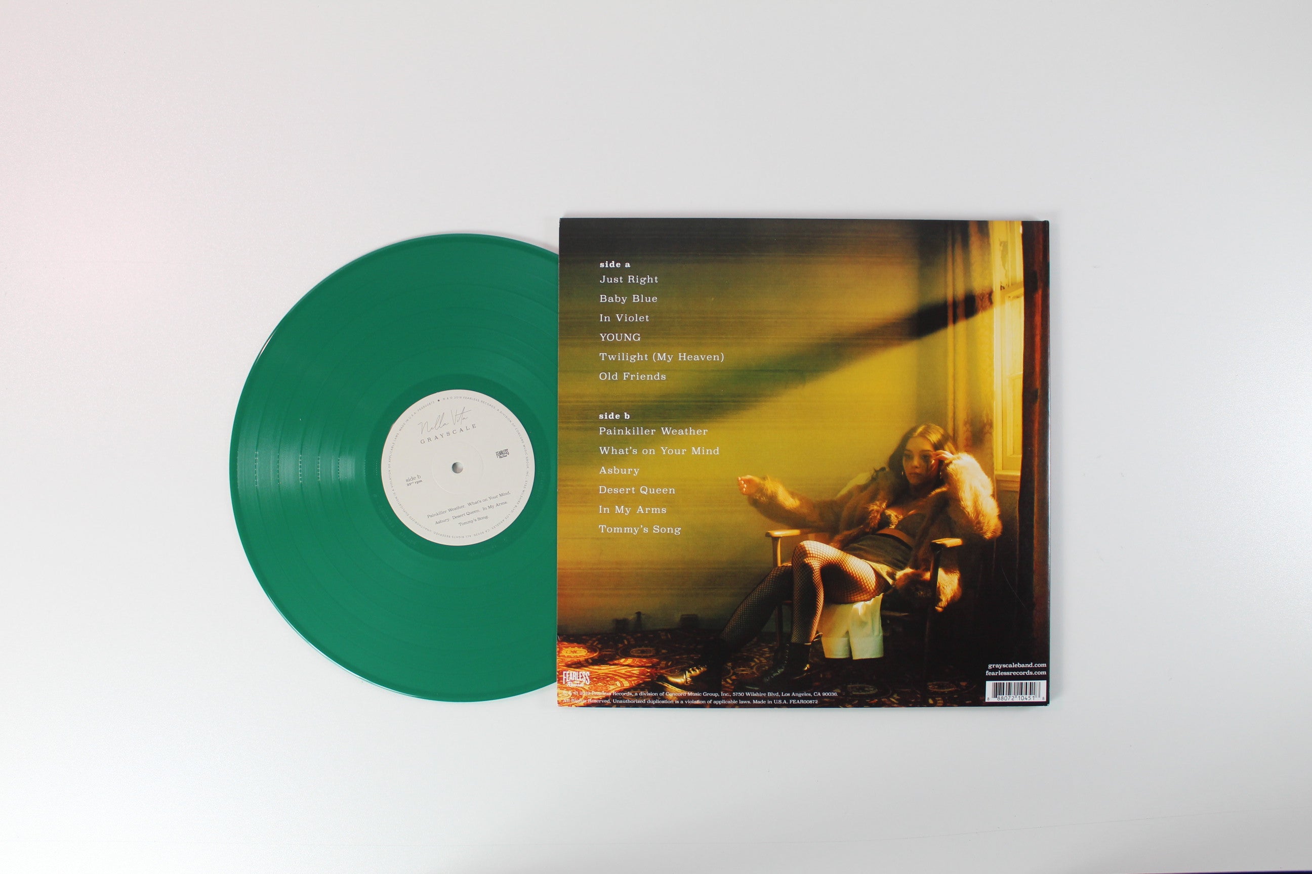 Grayscale - Nella Vita on Fearless Records Evergreen Vinyl