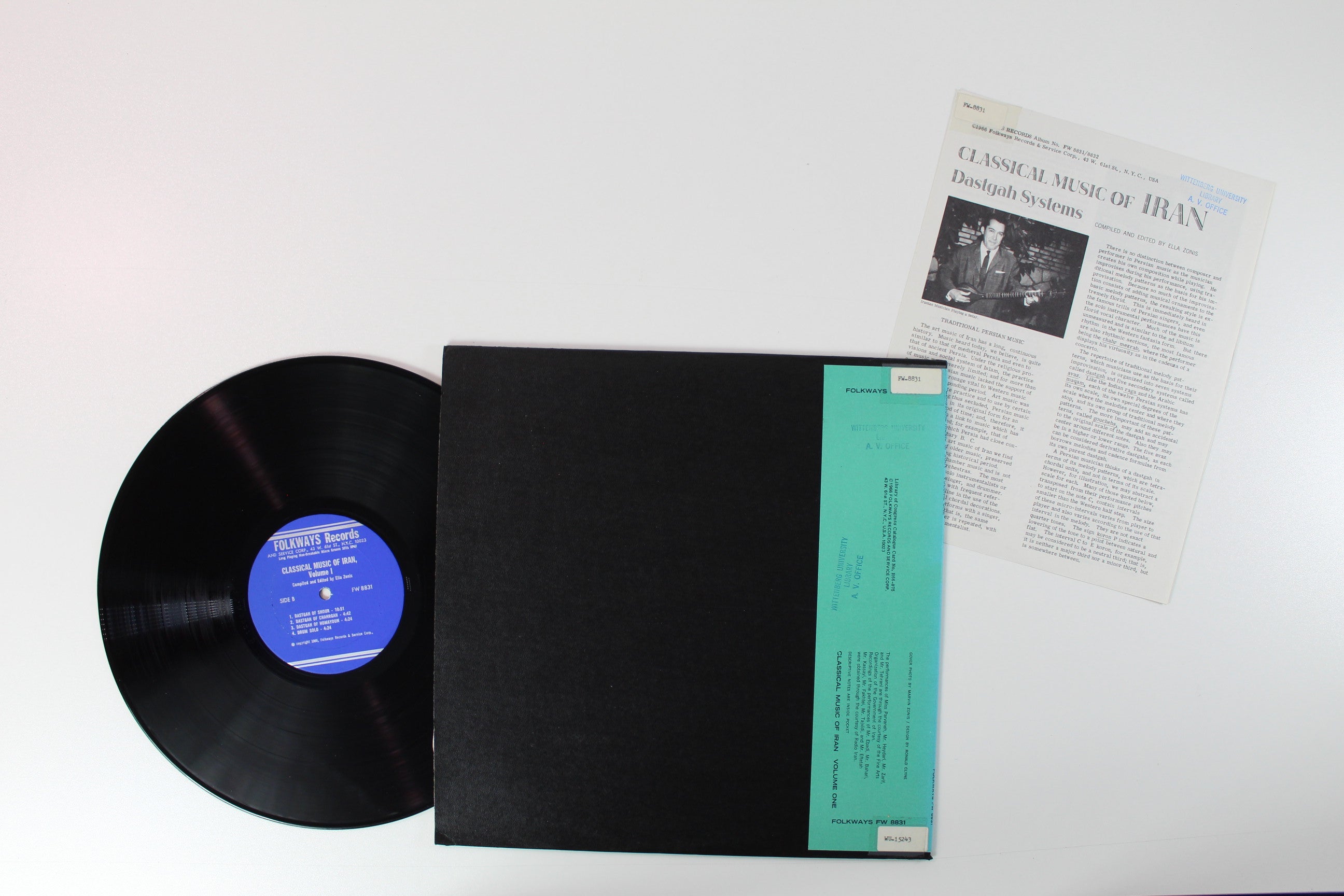 Various - Classical Music Of Iran - Dastgah Systems Vol. 1 on Folkways