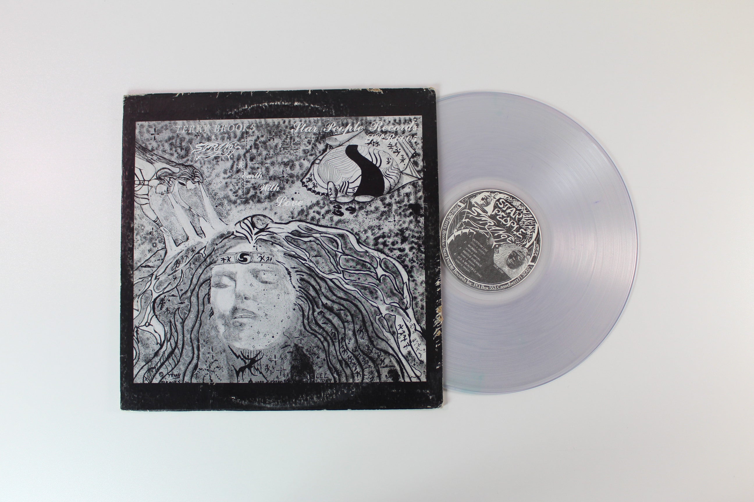 Terry Brooks & Strange - To Earth With Love Clear Vinyl on Star People Records Inc.