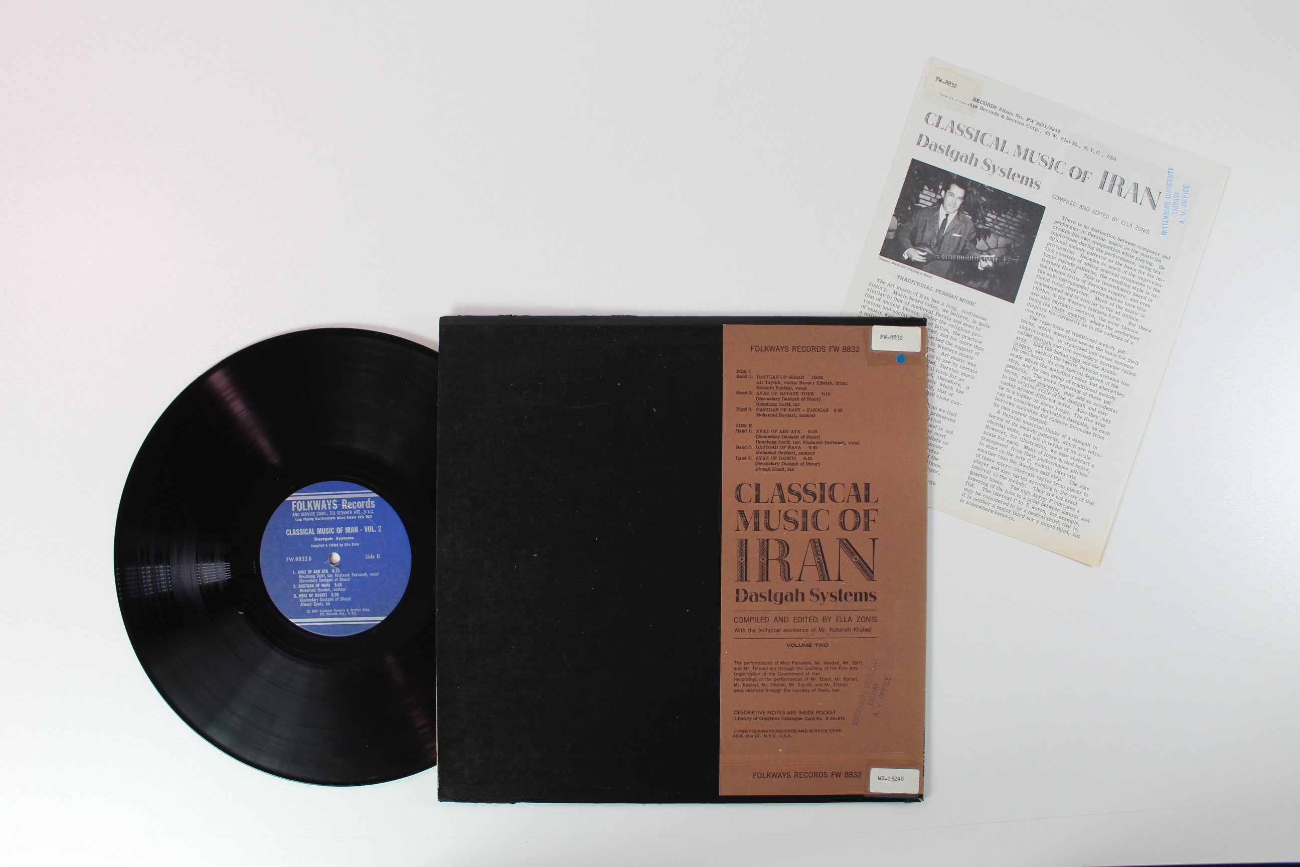 Various - Classical Music Of Iran - Dastgah Systems Vol. 2 on Folkways Records