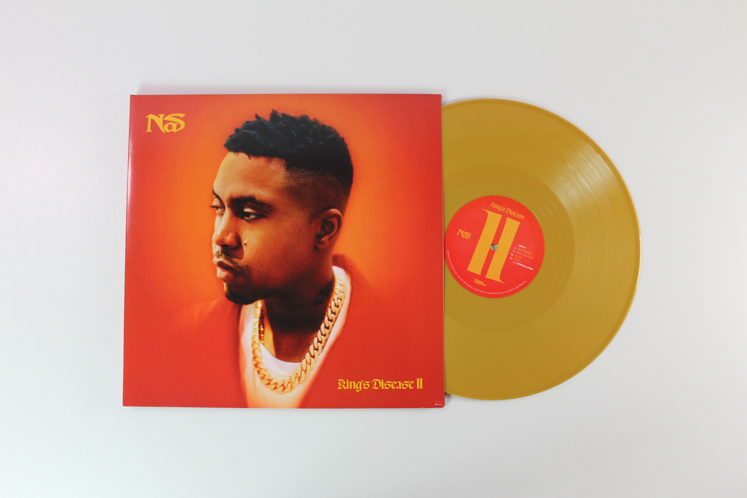 Nas - King's Disease II Gold Vinyl on Mass Appeal