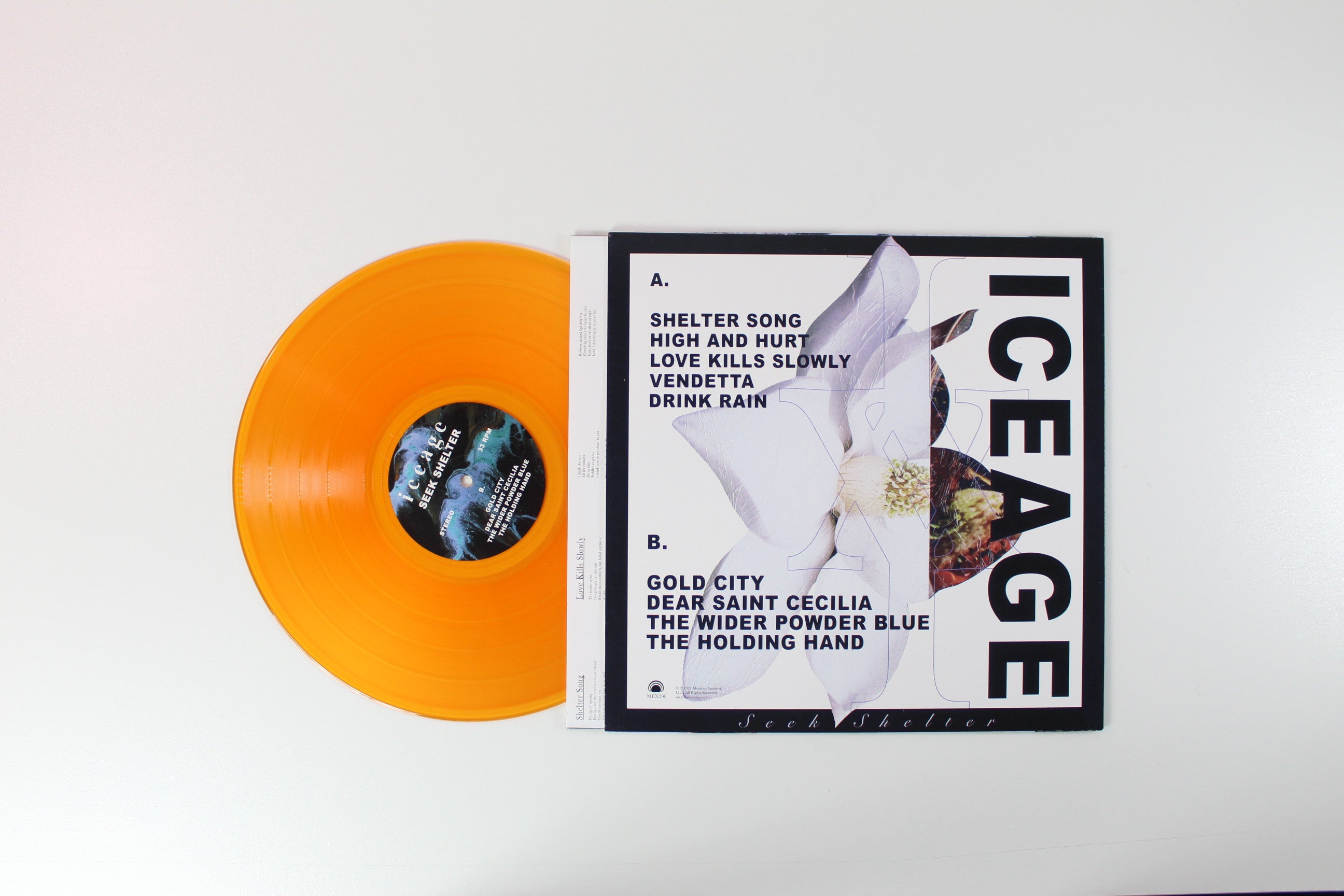 Iceage - Seek Shelter on Mexican Summer Ltd Orange Translucent