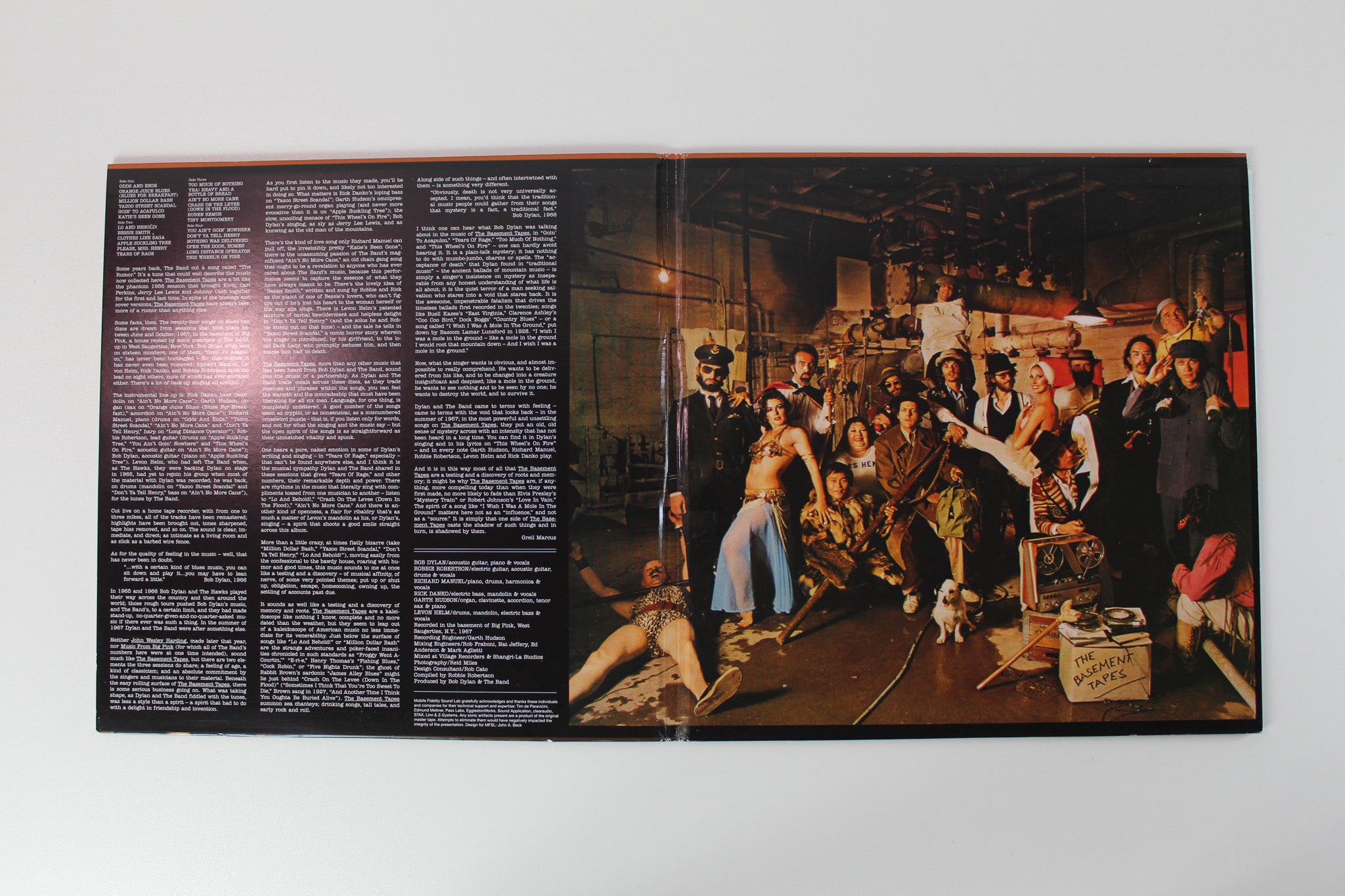 Bob Dylan & The Band - The Basement Tapes on Mobile Fidelity Sound Lab Ltd. Numbered Reissue