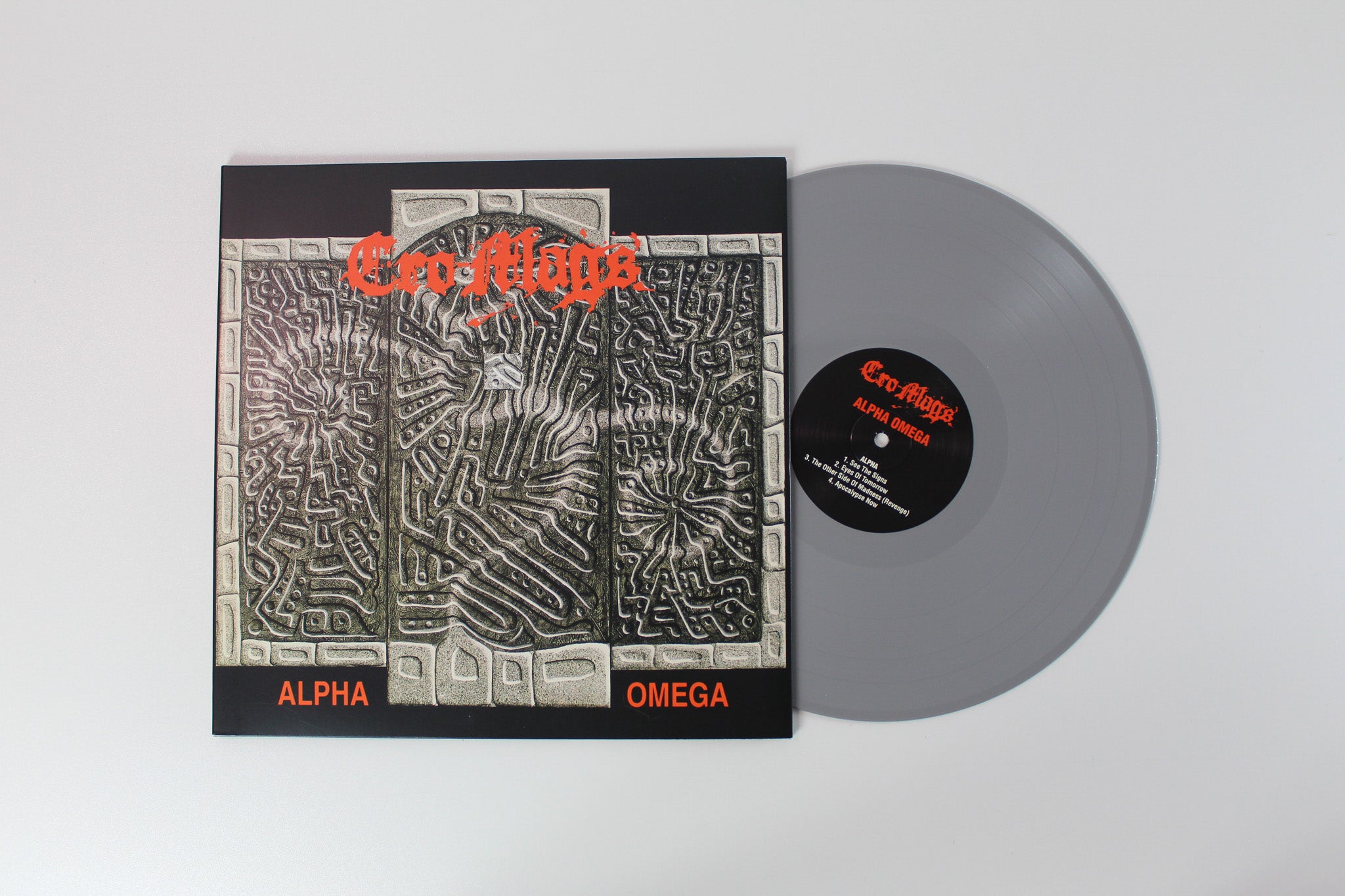 Cro-Mags - Alpha Omega on Back On Black Grey Vinyl Reissue