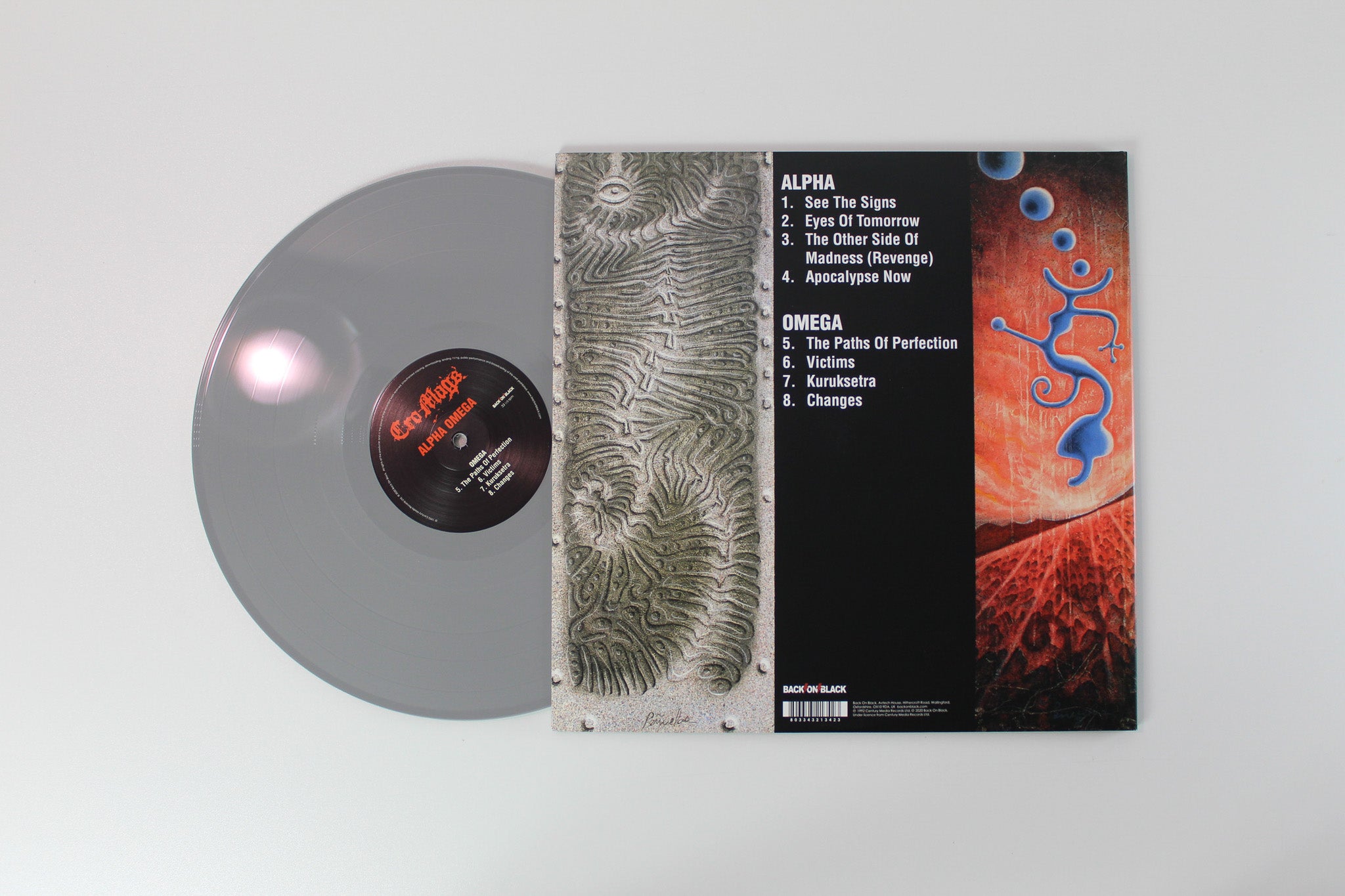 Cro-Mags - Alpha Omega on Back On Black Grey Vinyl Reissue