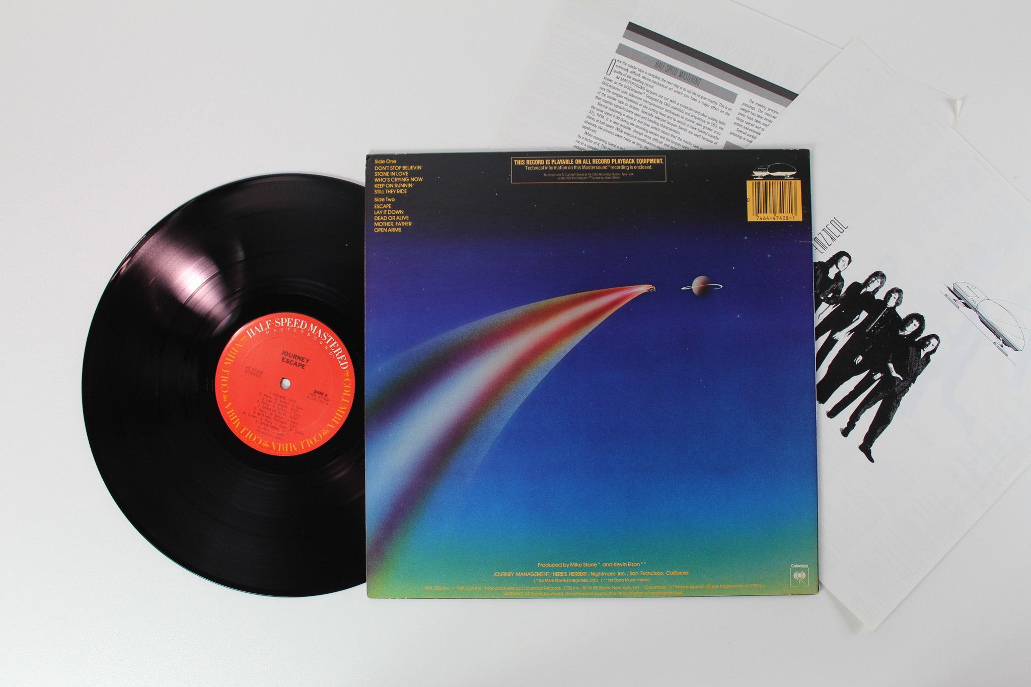 Journey - Escape on Columbia CBS Mastersound Half-Speed Mastered