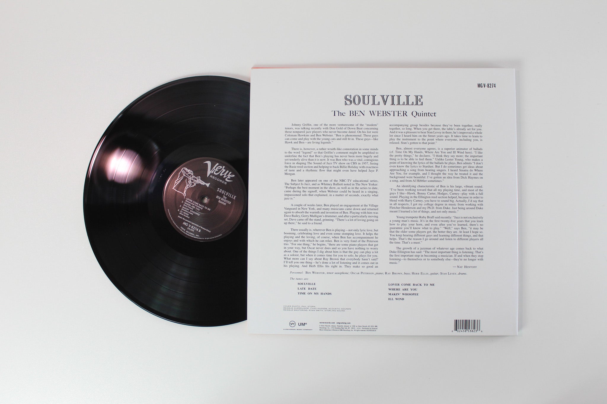 The Ben Webster Quintet - Soulville on Verve Records Acoustic Sounds Clef Series Reissue