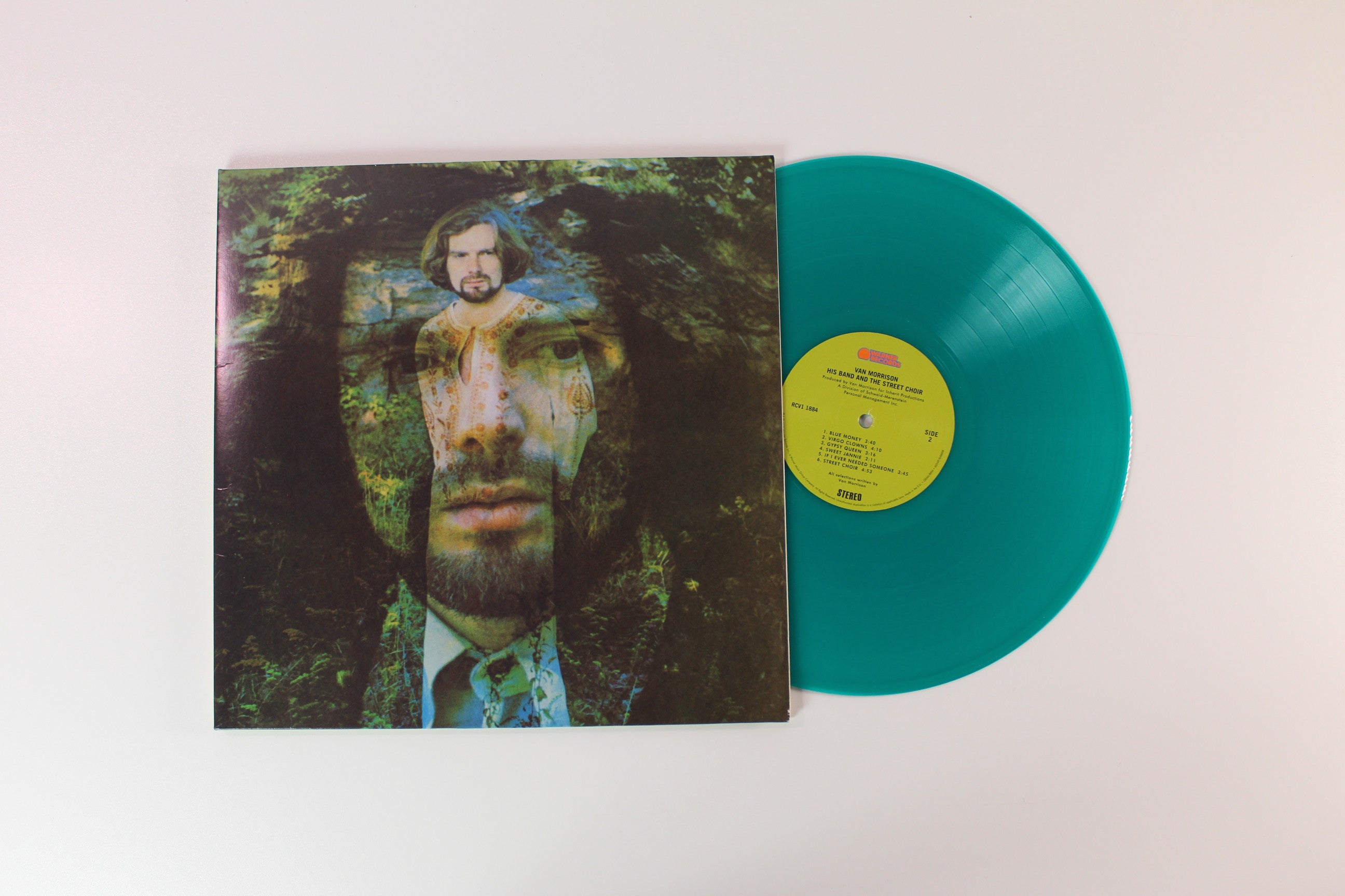 Van Morrison - His Band And The Street Choir Ltd. Reissue Turquoise Vinyl on Warner Records