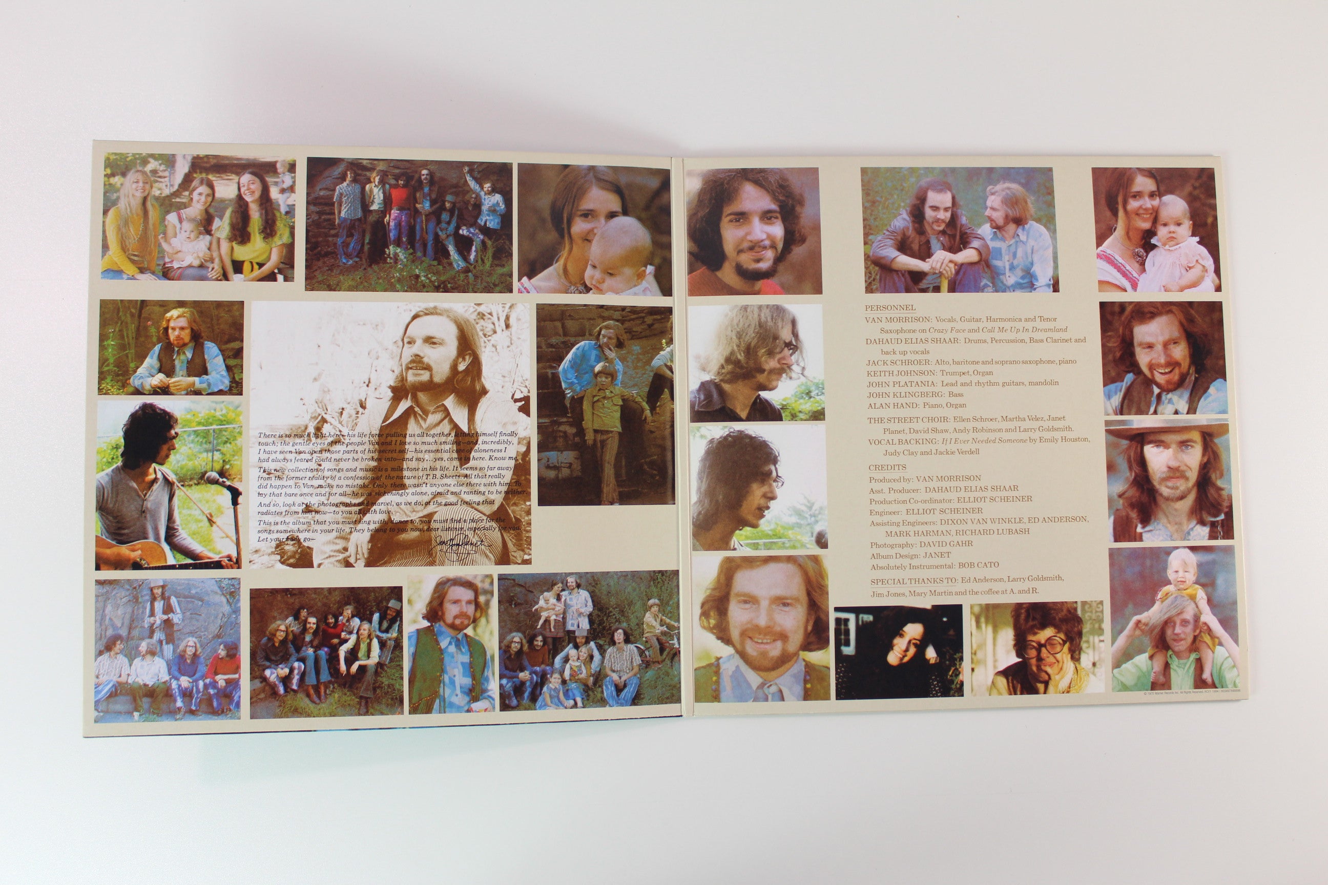 Van Morrison - His Band And The Street Choir Ltd. Reissue Turquoise Vinyl on Warner Records