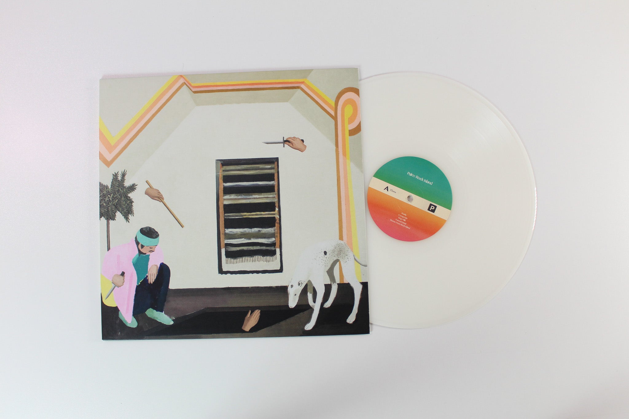 Palm - Rock Island on Carpark Milky Clear Vinyl