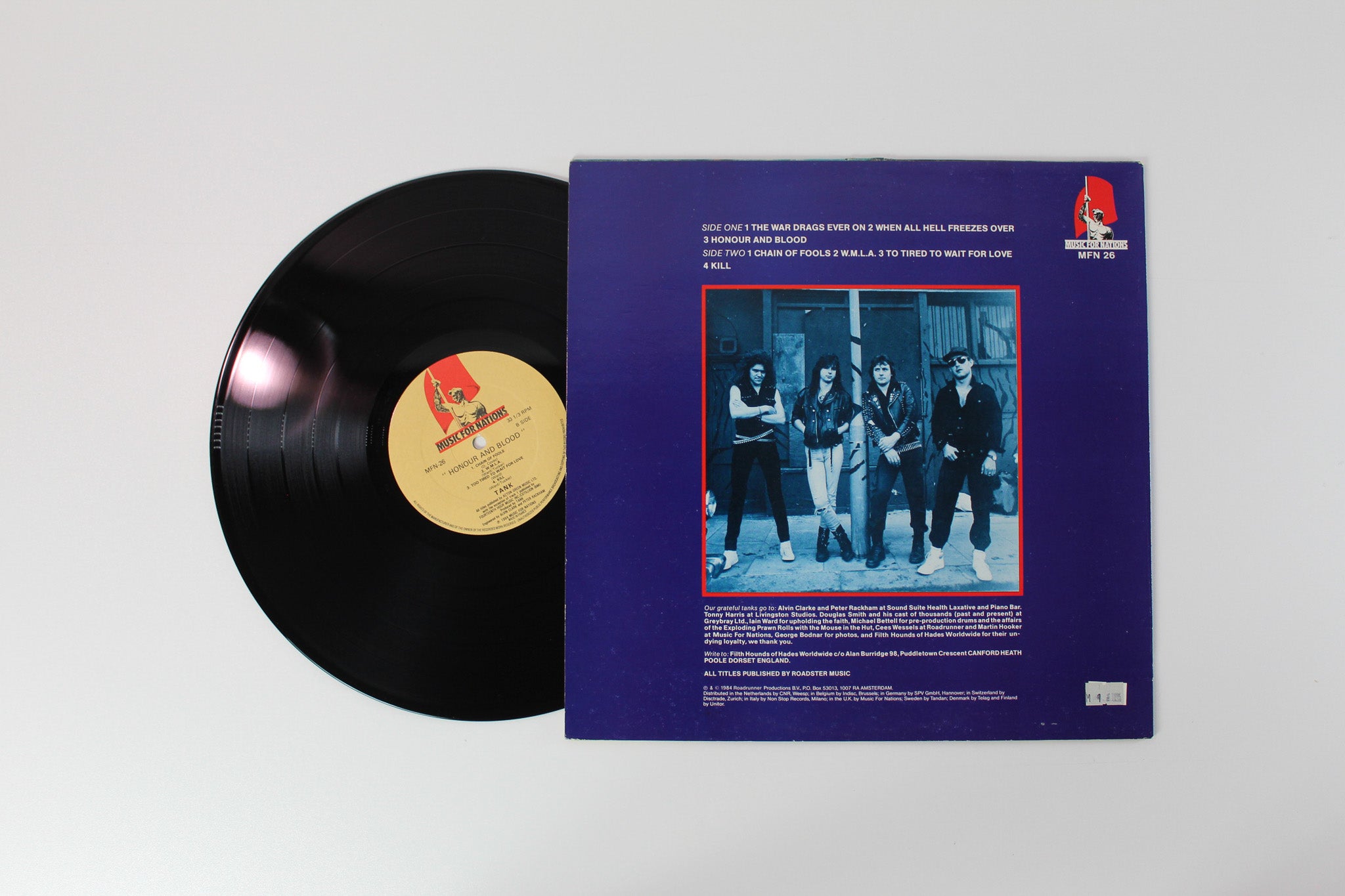 Tank - Honour And Blood on Music For Nations