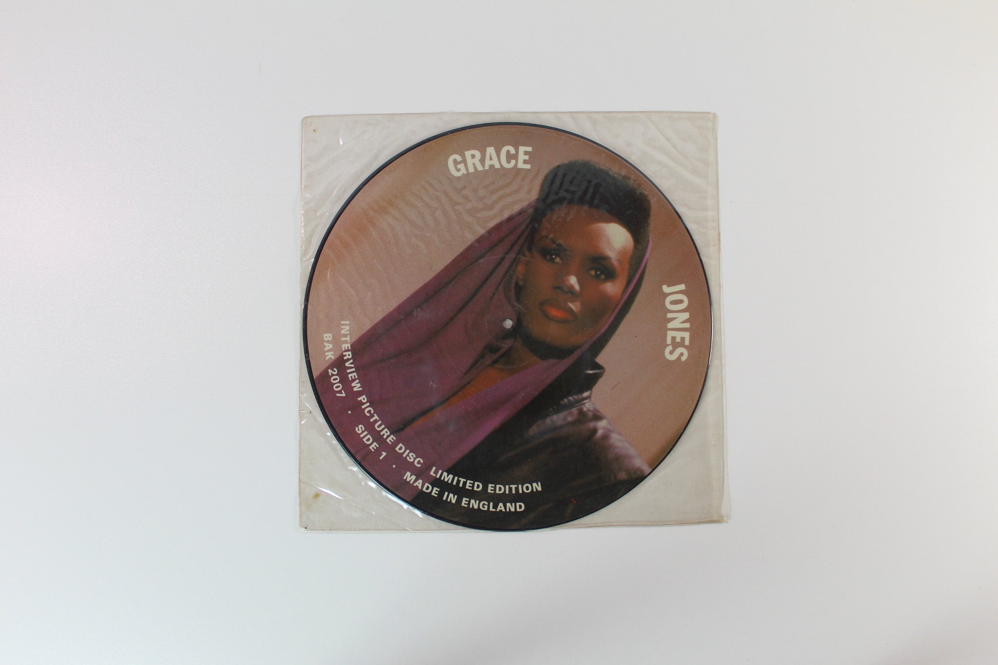 Grace Jones - Limited Edition Interview Picture Disc on Baktabak